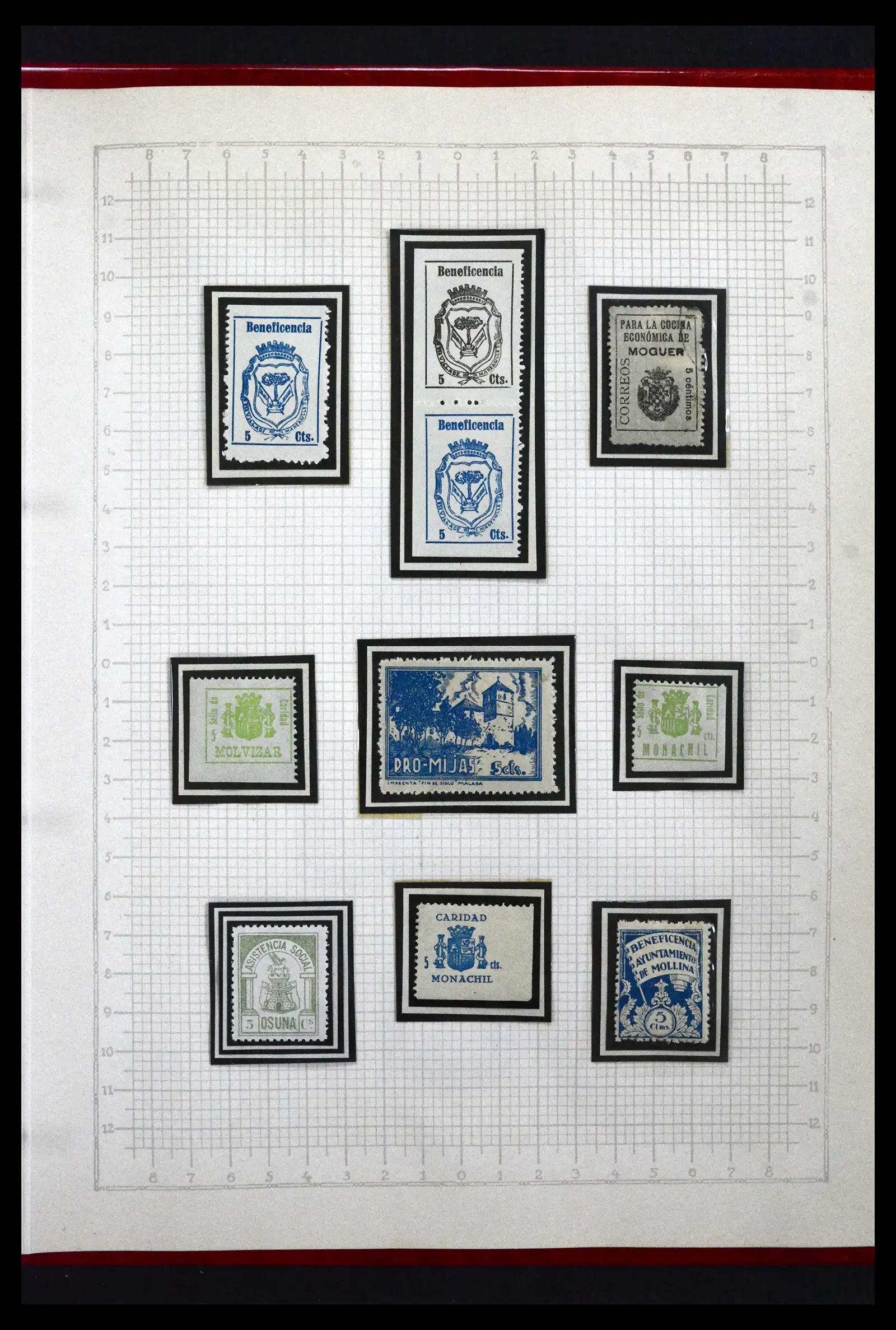 41850 0067 - Postzegelverzameling 41850 Spanje burgeroorlog 1936-1939.