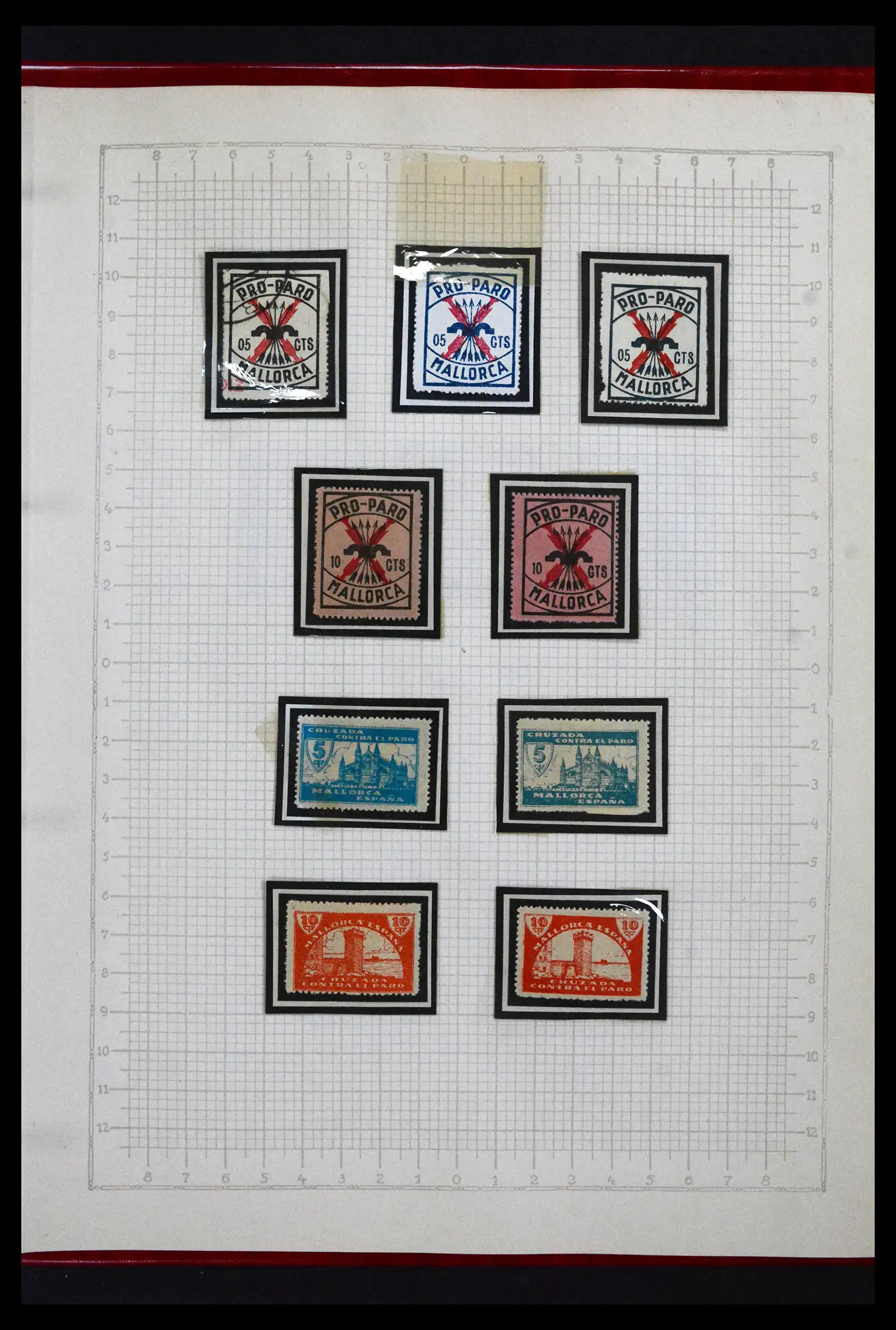 41850 0069 - Postzegelverzameling 41850 Spanje burgeroorlog 1936-1939.