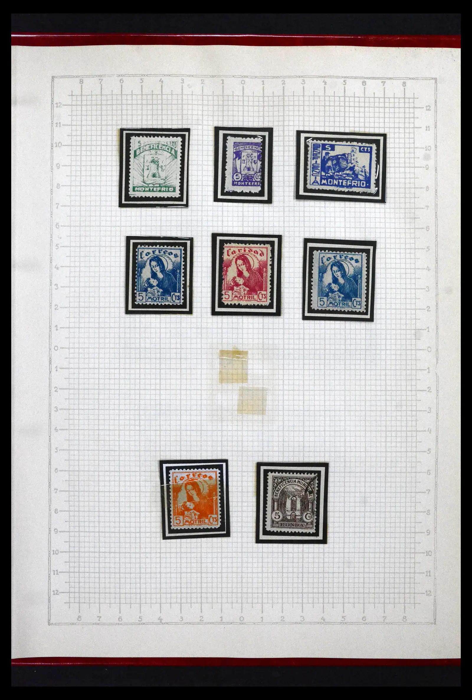 41850 0070 - Postzegelverzameling 41850 Spanje burgeroorlog 1936-1939.