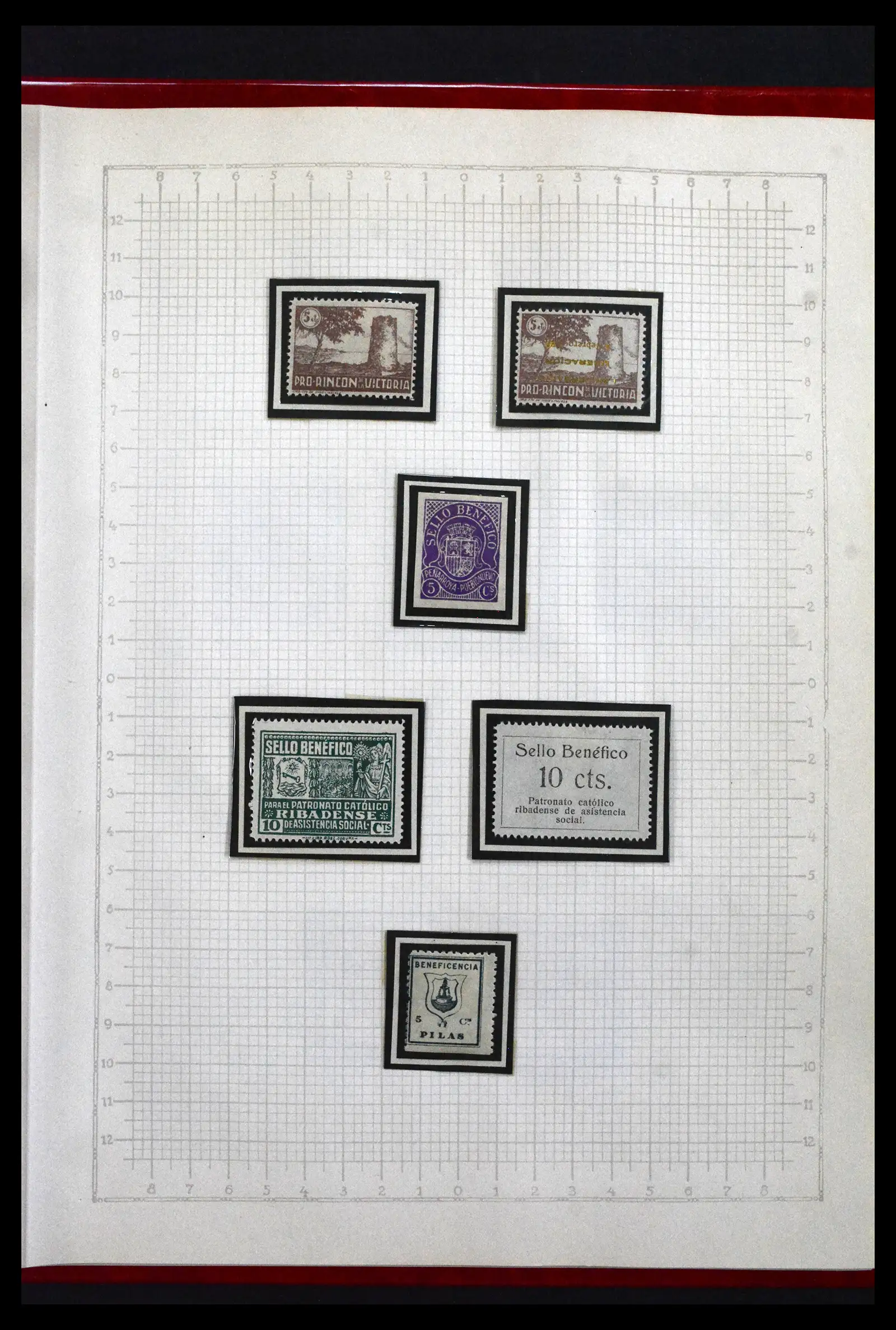 41850 0077 - Postzegelverzameling 41850 Spanje burgeroorlog 1936-1939.