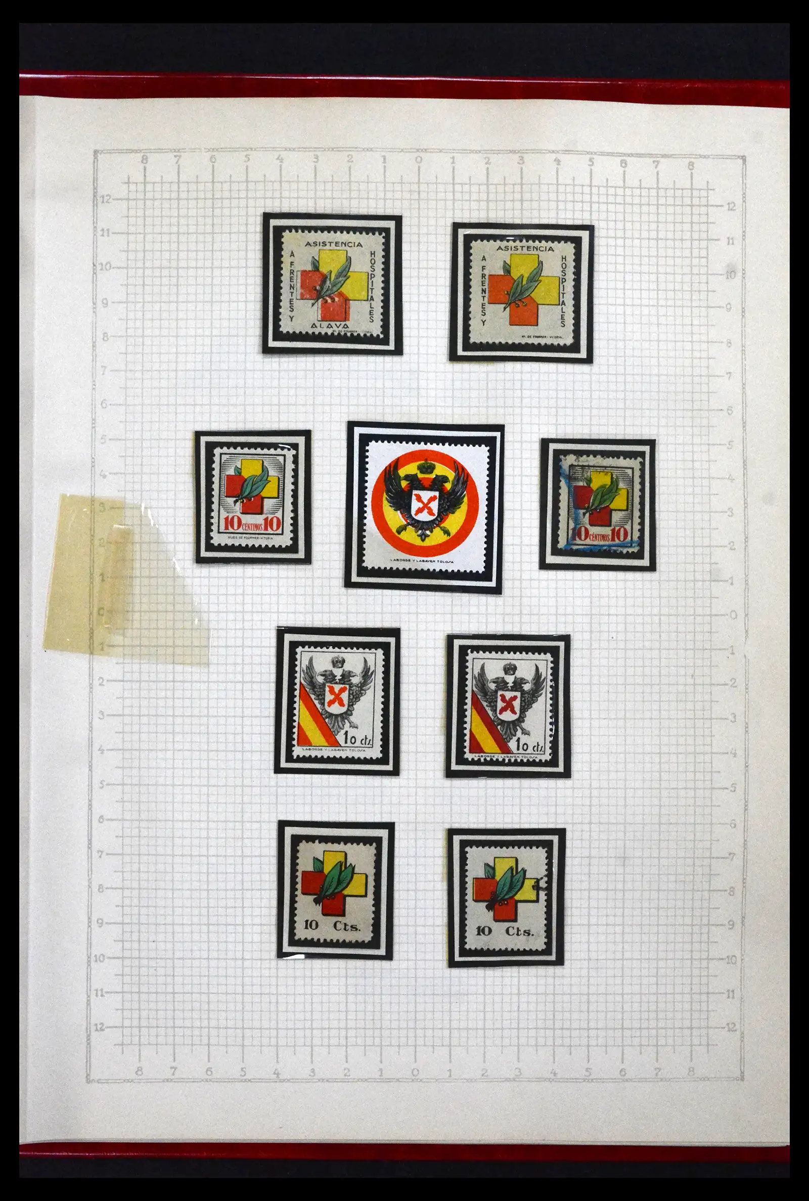 41850 0078 - Postzegelverzameling 41850 Spanje burgeroorlog 1936-1939.