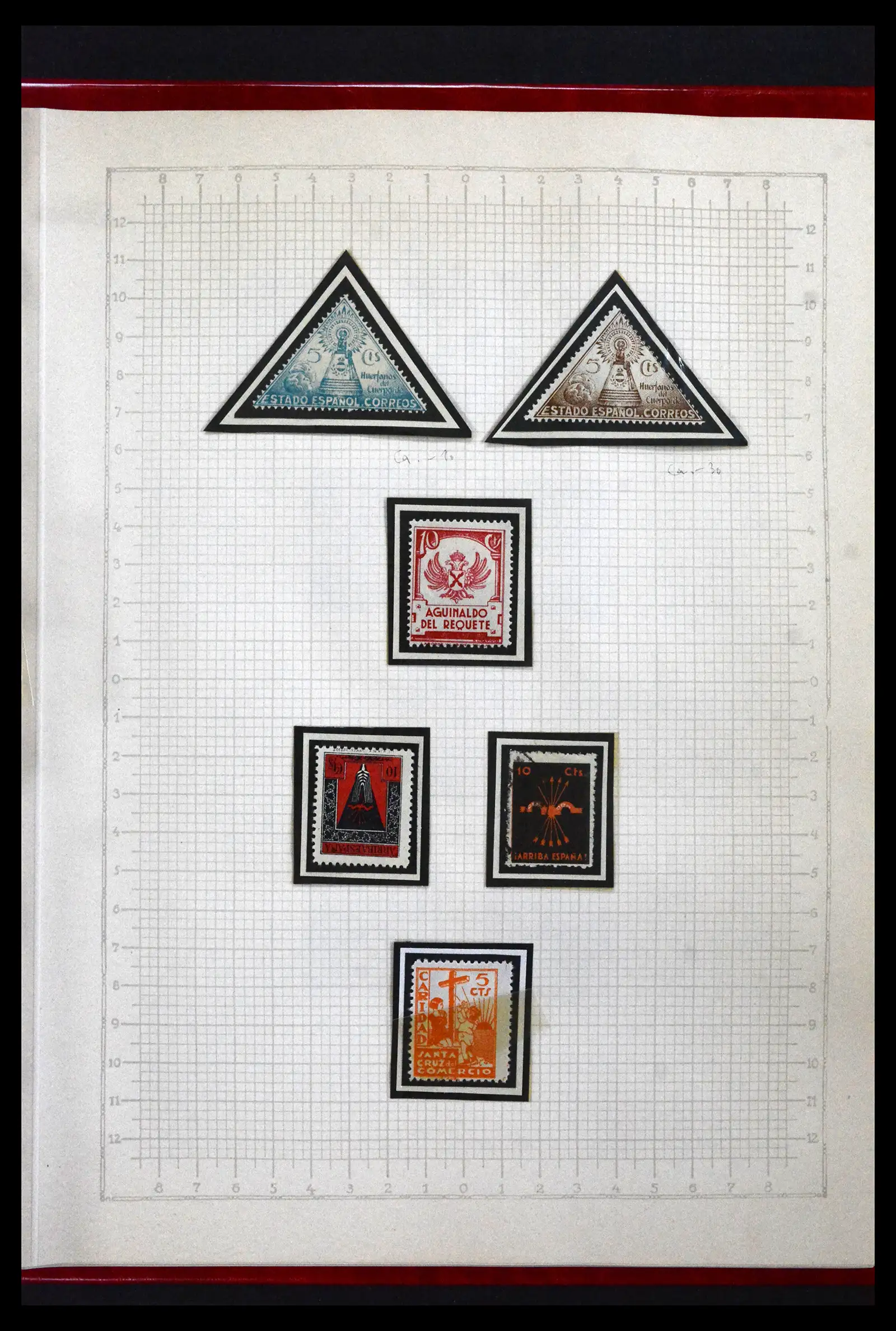 41850 0079 - Postzegelverzameling 41850 Spanje burgeroorlog 1936-1939.