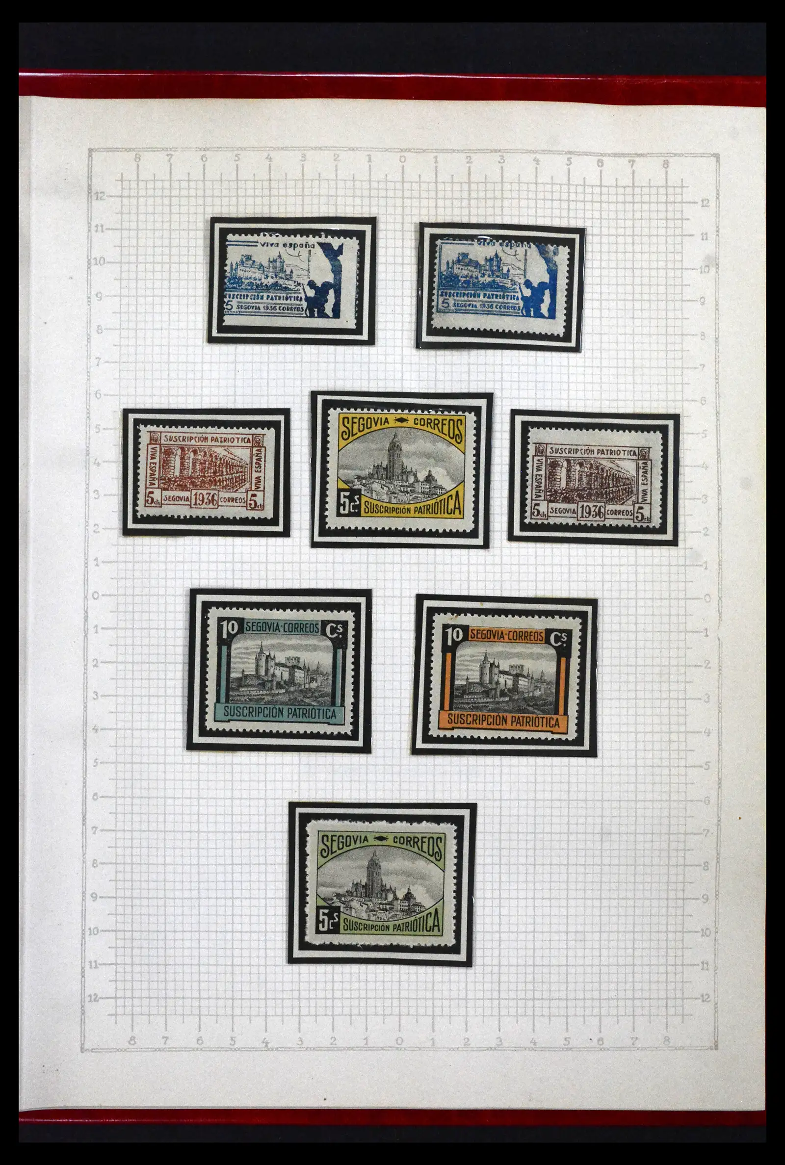 41850 0081 - Postzegelverzameling 41850 Spanje burgeroorlog 1936-1939.