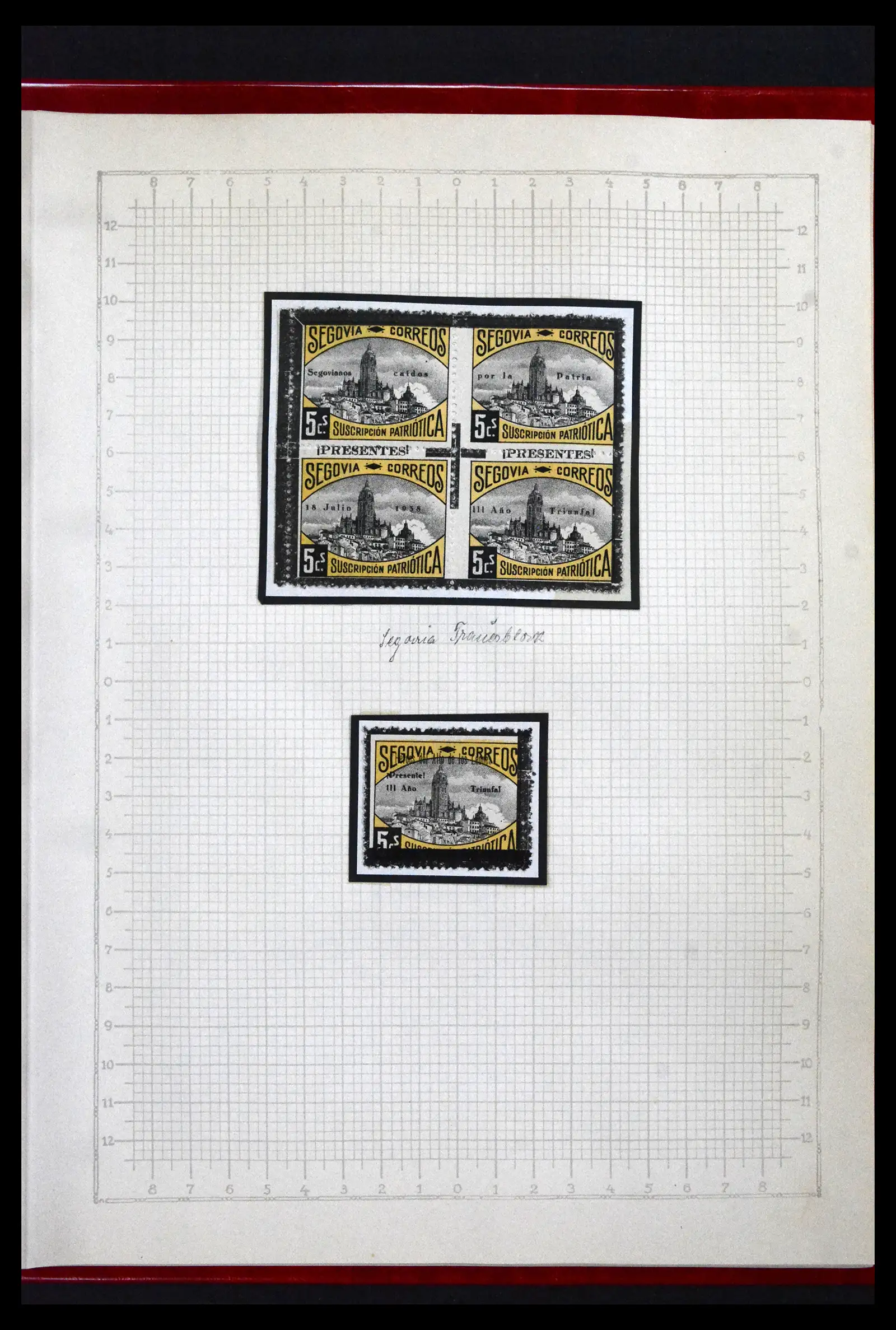 41850 0082 - Postzegelverzameling 41850 Spanje burgeroorlog 1936-1939.