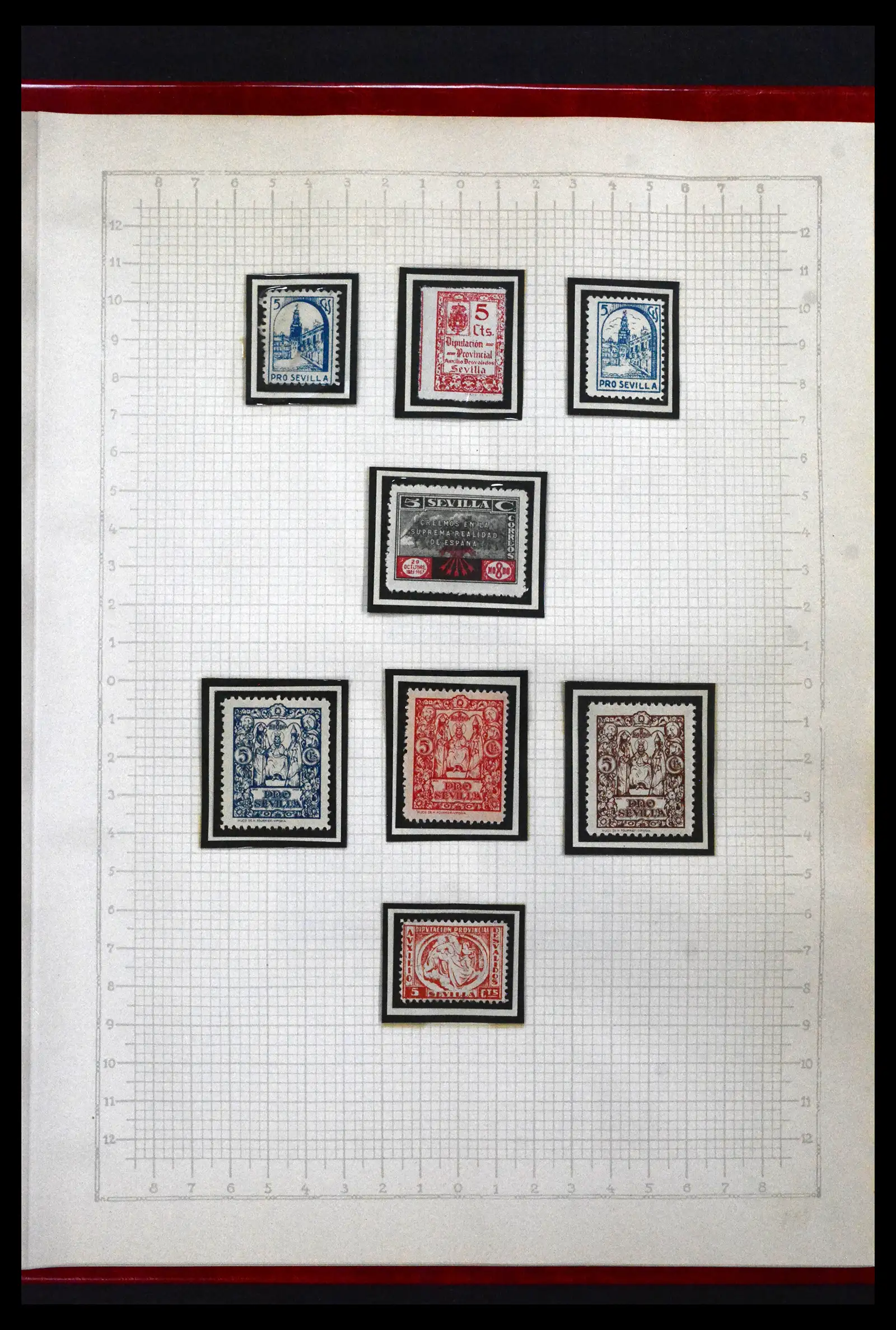 41850 0084 - Postzegelverzameling 41850 Spanje burgeroorlog 1936-1939.