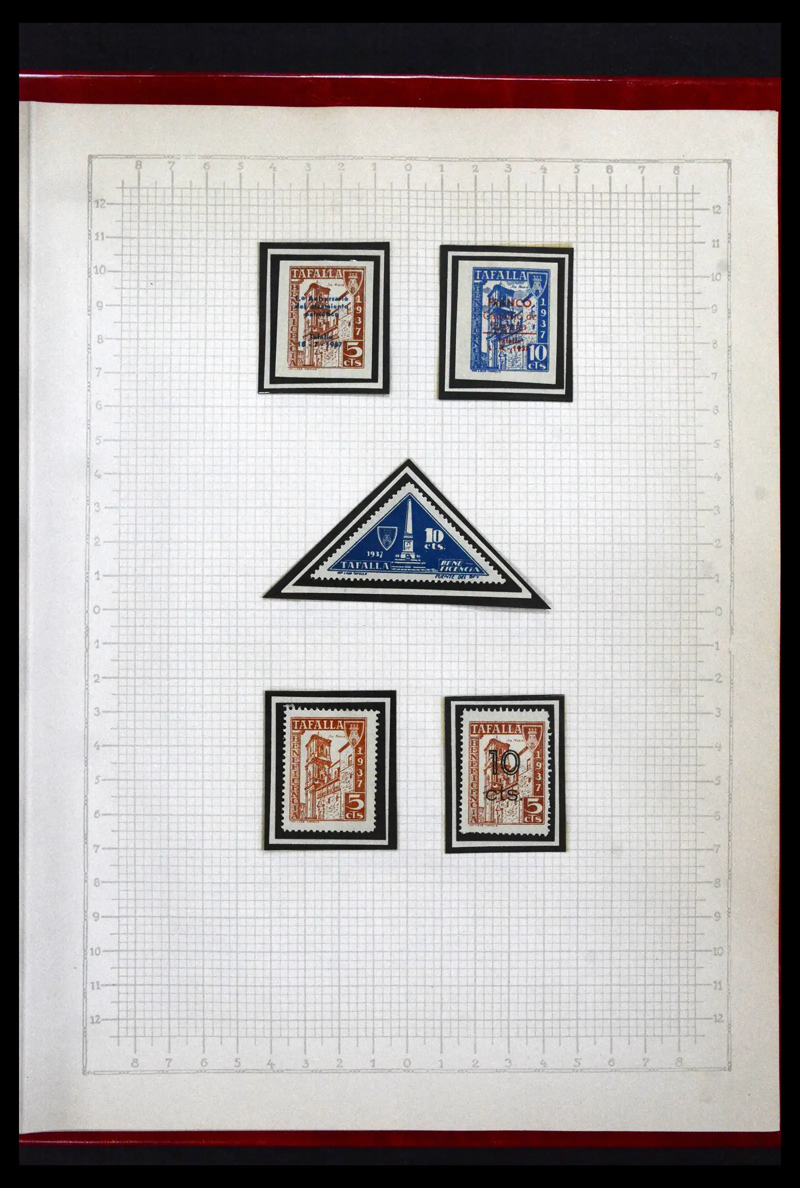 41850 0088 - Postzegelverzameling 41850 Spanje burgeroorlog 1936-1939.