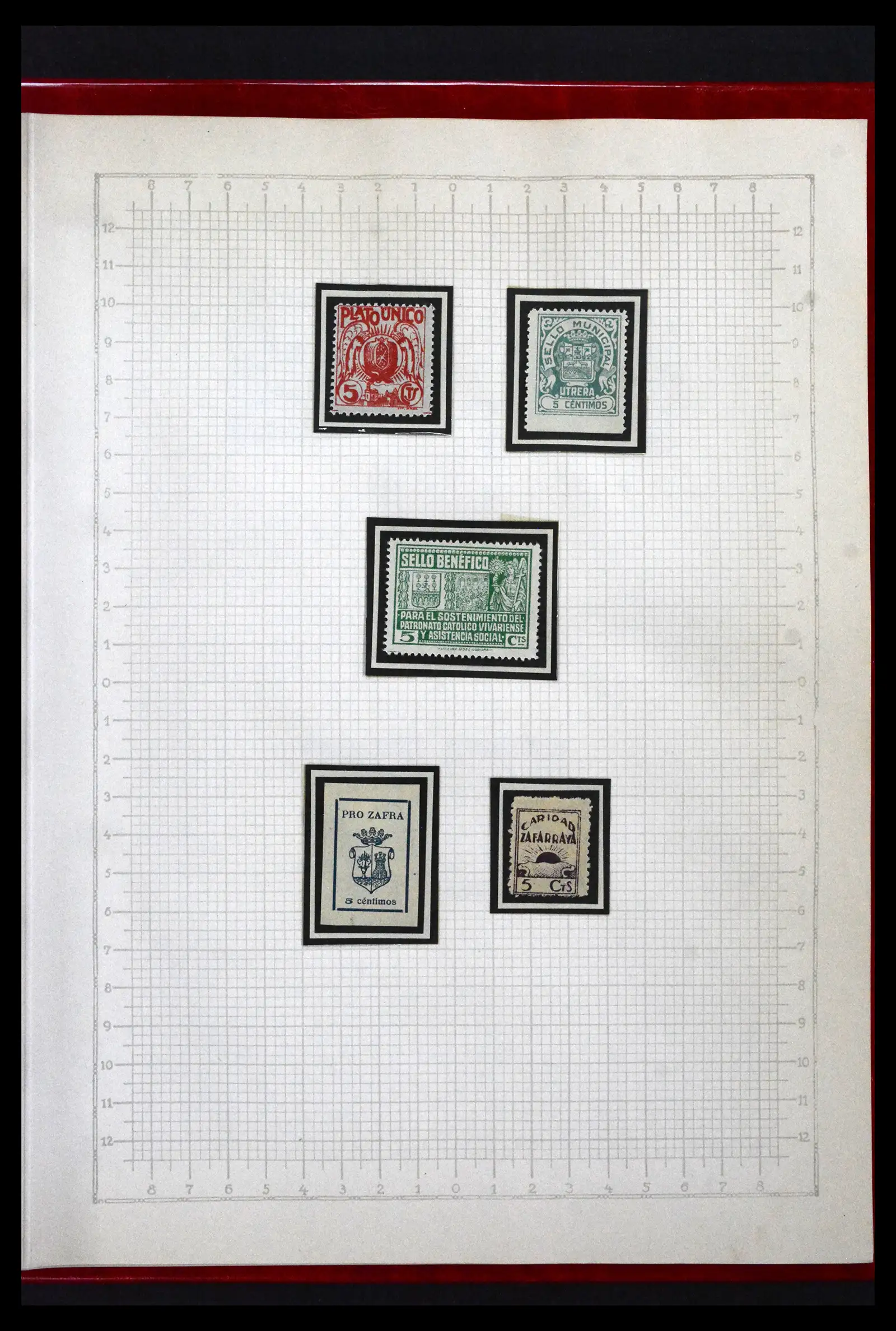 41850 0092 - Postzegelverzameling 41850 Spanje burgeroorlog 1936-1939.