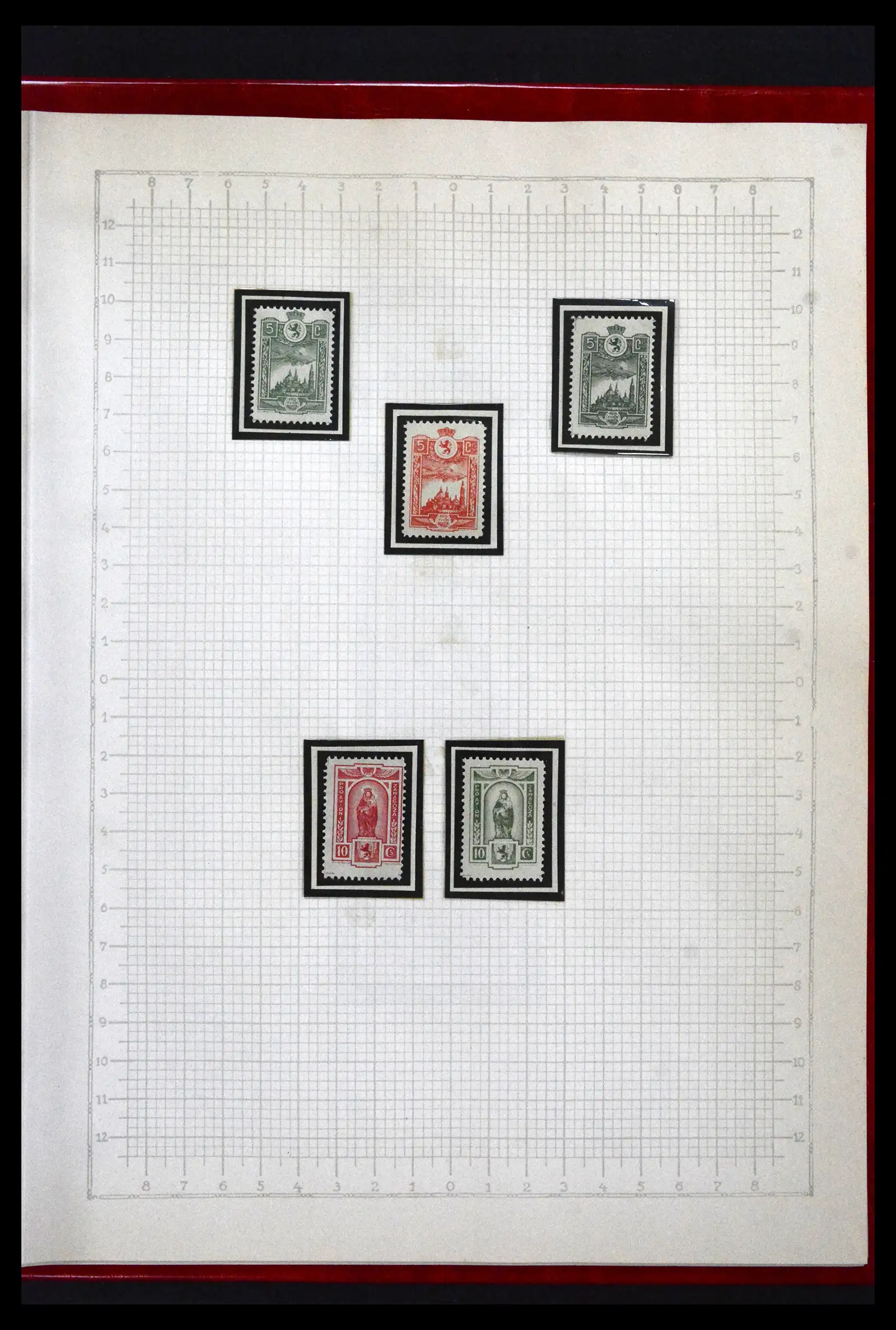 41850 0093 - Postzegelverzameling 41850 Spanje burgeroorlog 1936-1939.