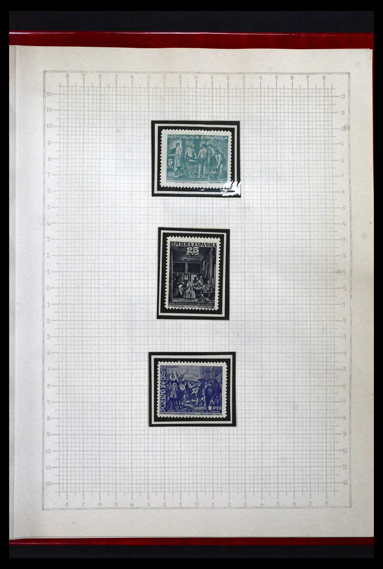 41850 0094 - Postzegelverzameling 41850 Spanje burgeroorlog 1936-1939.