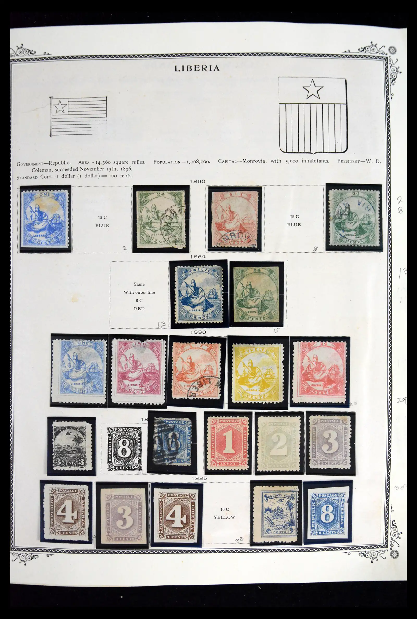 41852 0002 - Stamp collection 41852 Liberia 1860-1982.