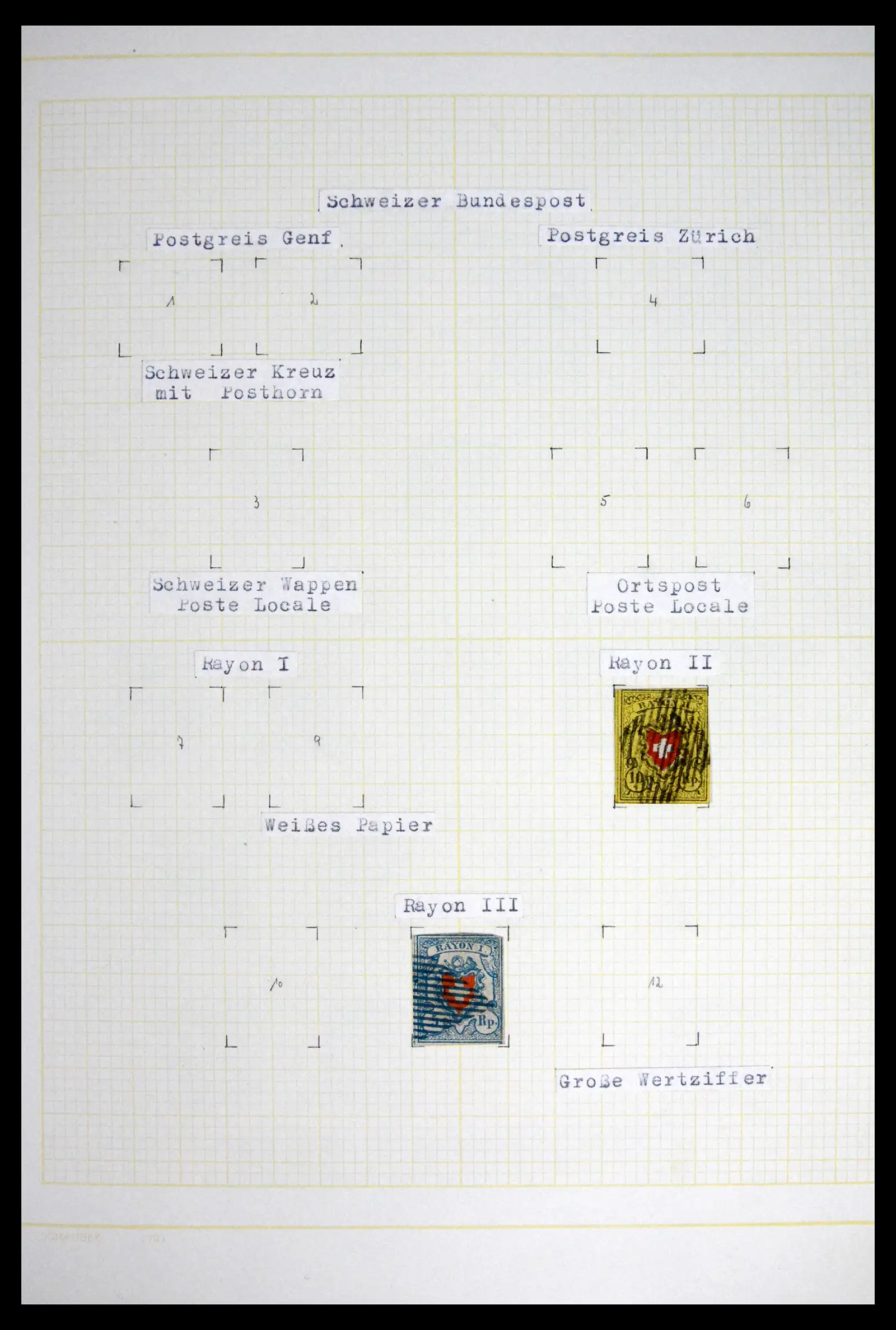 41853 0001 - Stamp collection 41853 Switzerland 1850-1990.