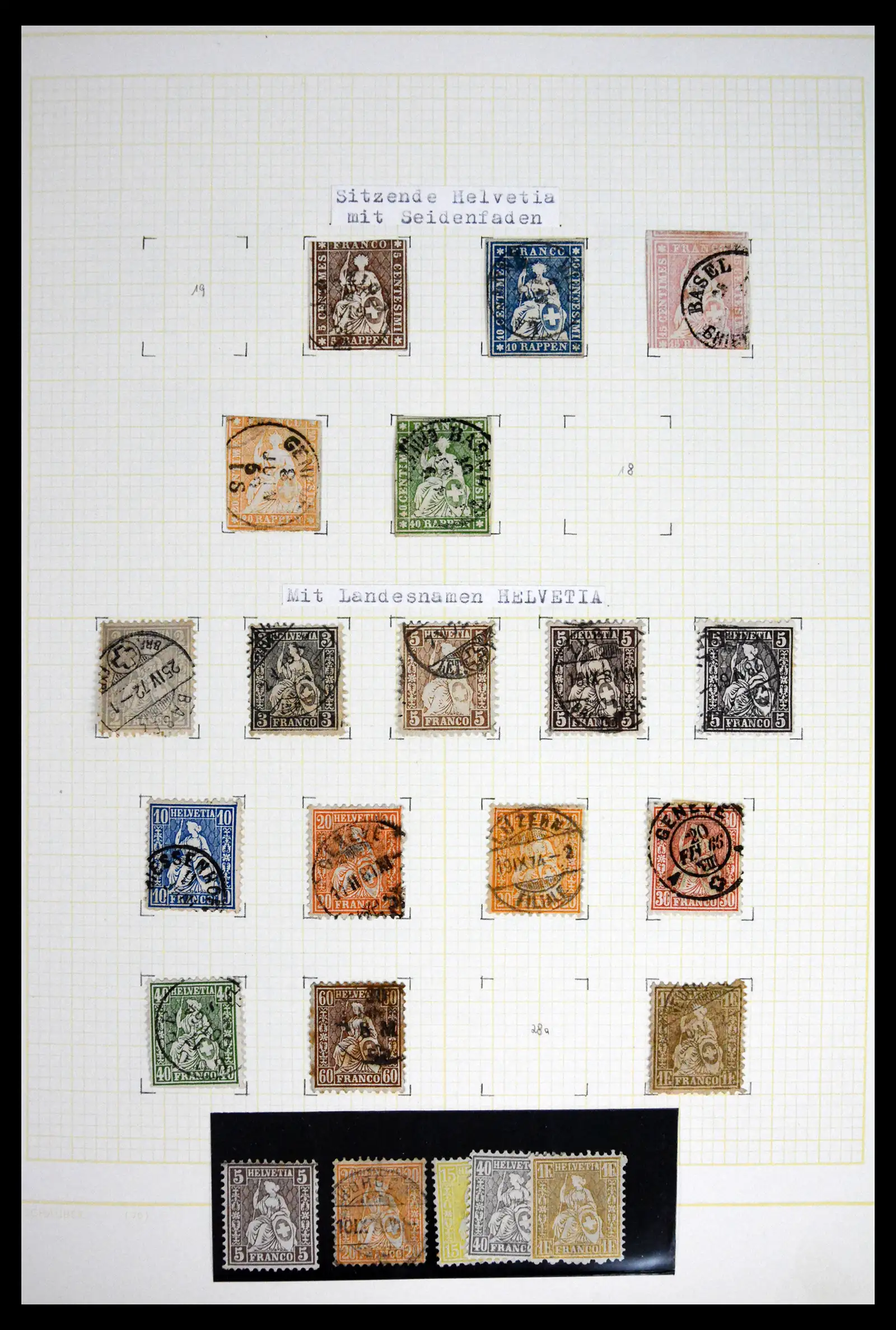 41853 0002 - Stamp collection 41853 Switzerland 1850-1990.