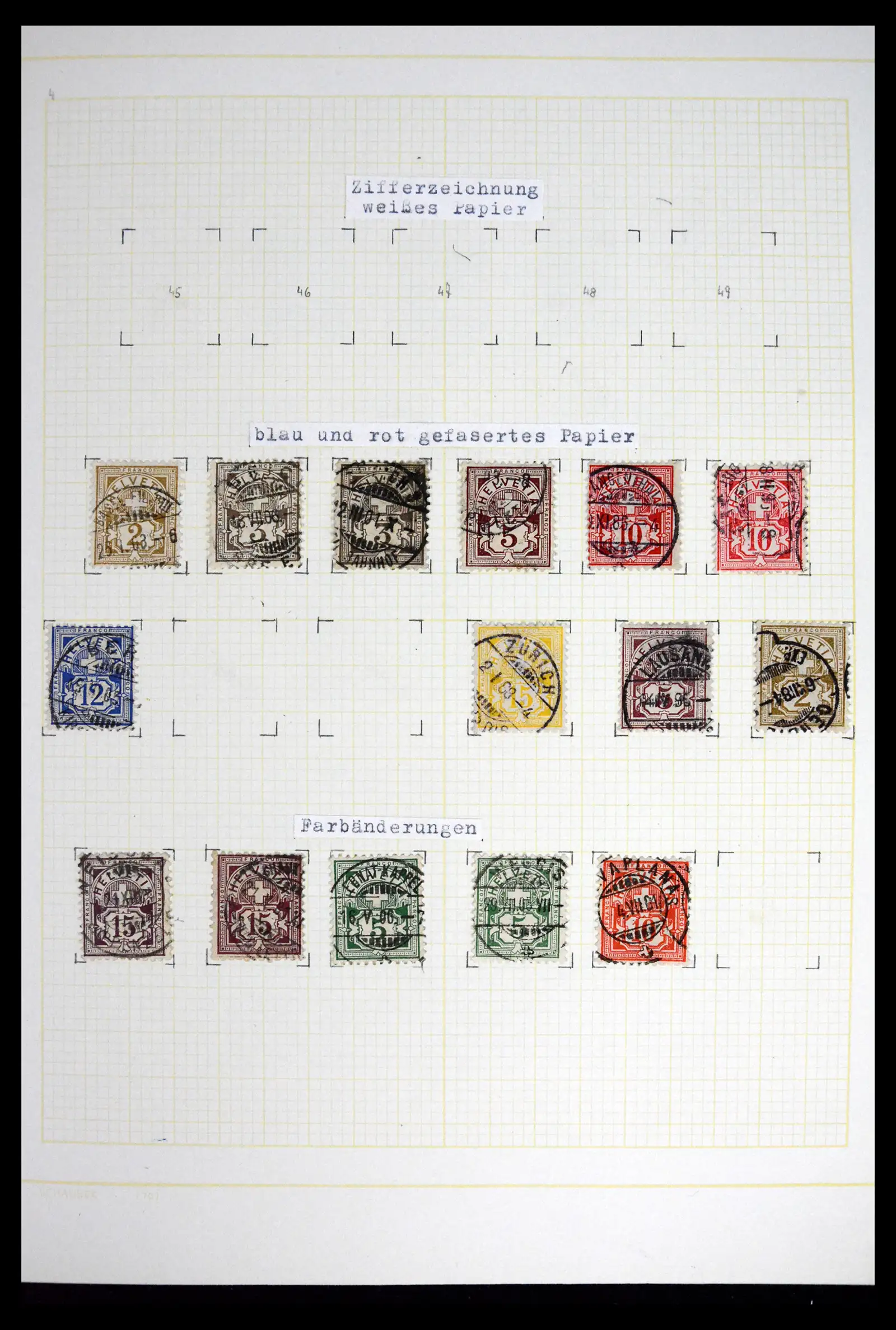 41853 0004 - Stamp collection 41853 Switzerland 1850-1990.