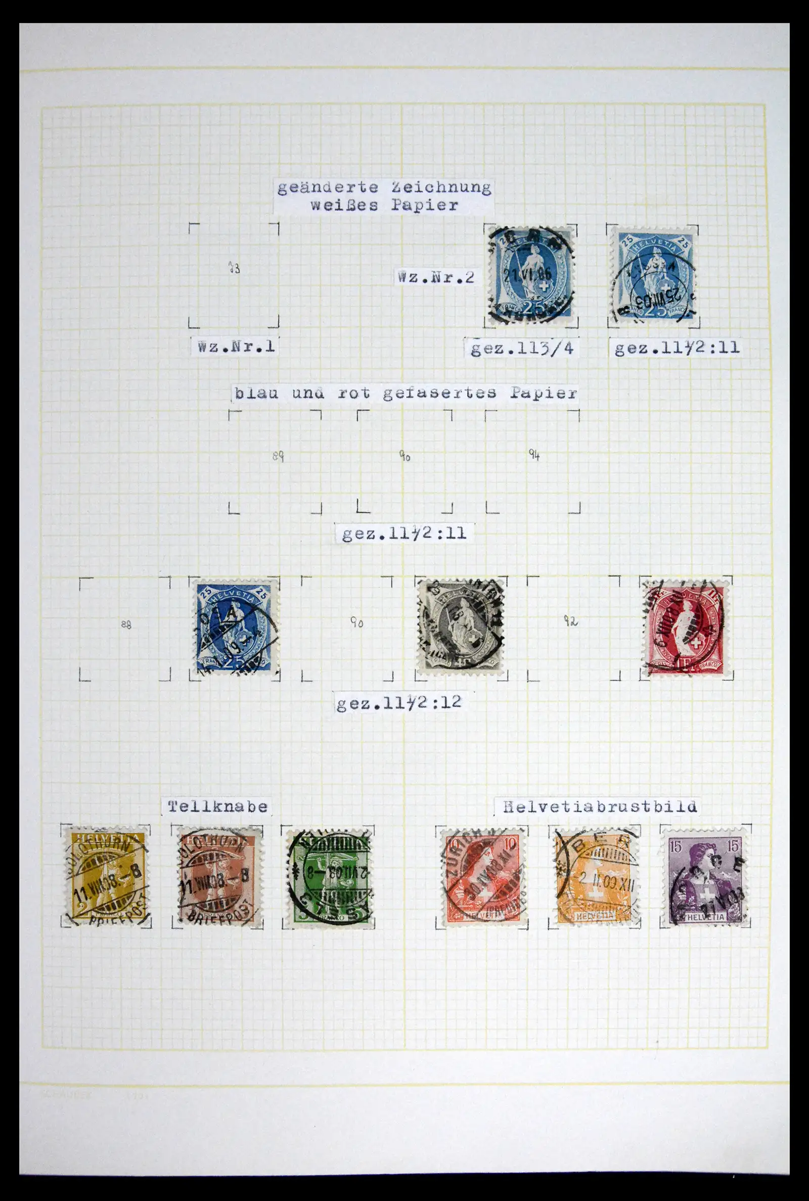 41853 0008 - Stamp collection 41853 Switzerland 1850-1990.