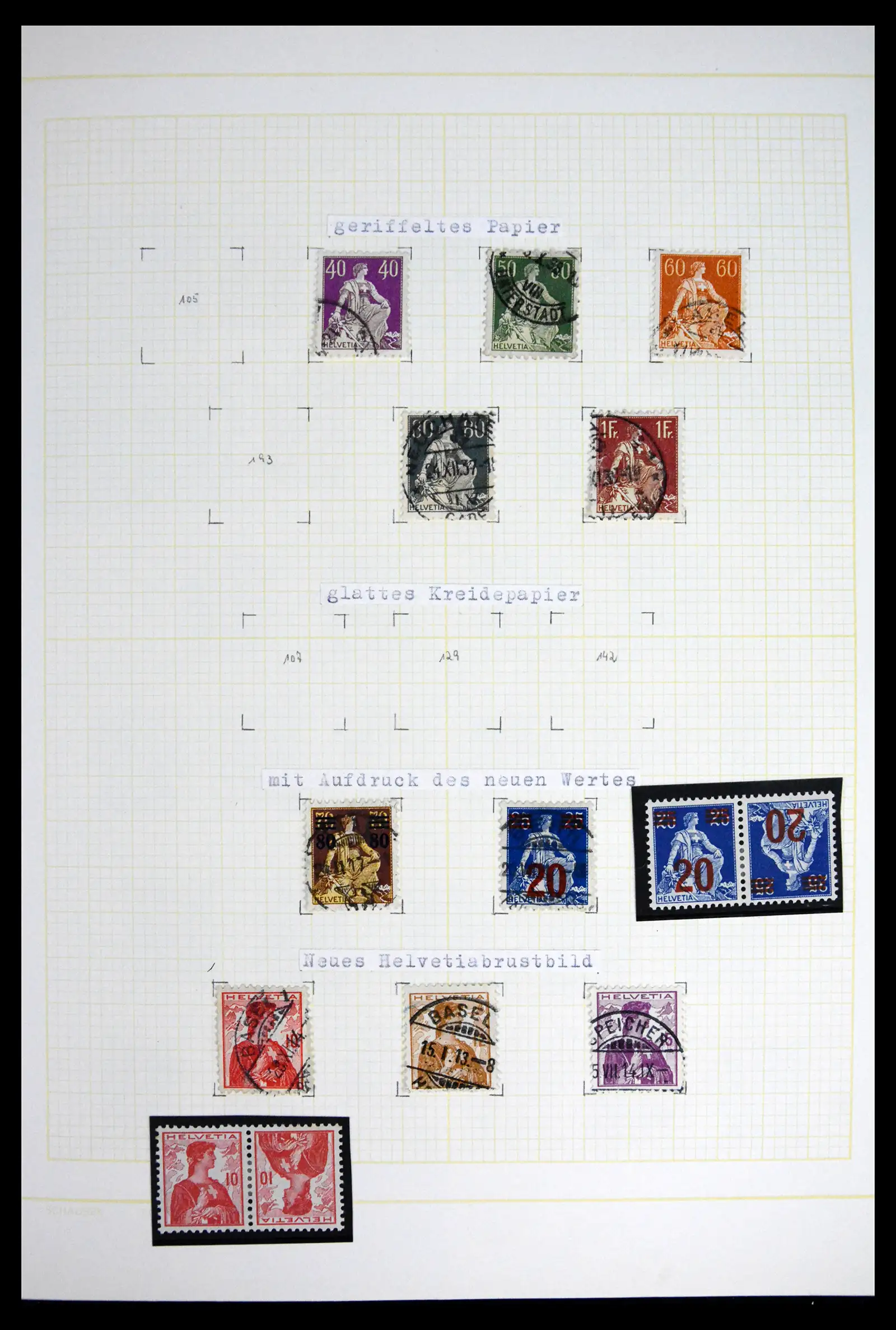 41853 0012 - Stamp collection 41853 Switzerland 1850-1990.