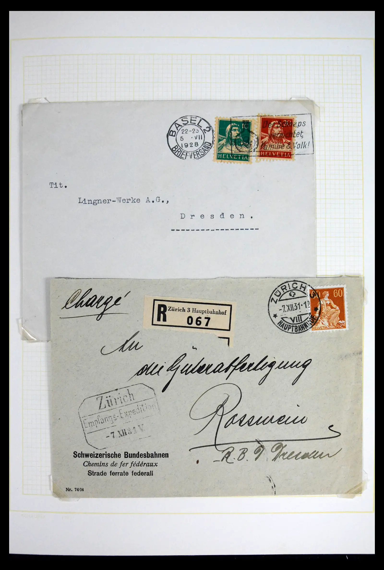 41853 0016 - Stamp collection 41853 Switzerland 1850-1990.