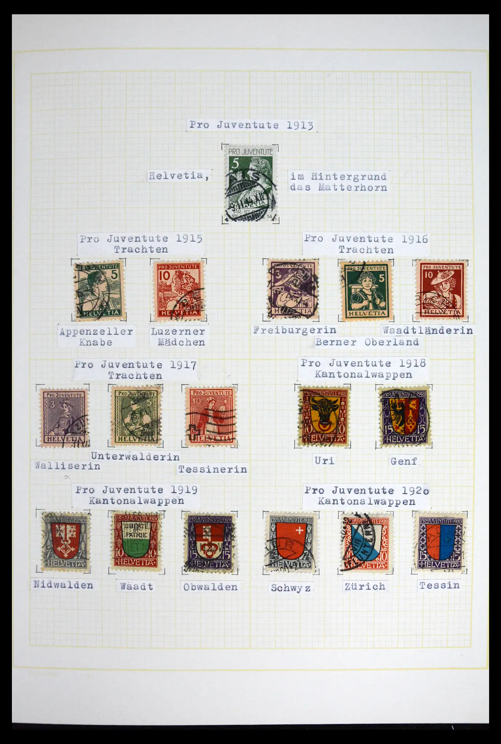 41853 0017 - Stamp collection 41853 Switzerland 1850-1990.