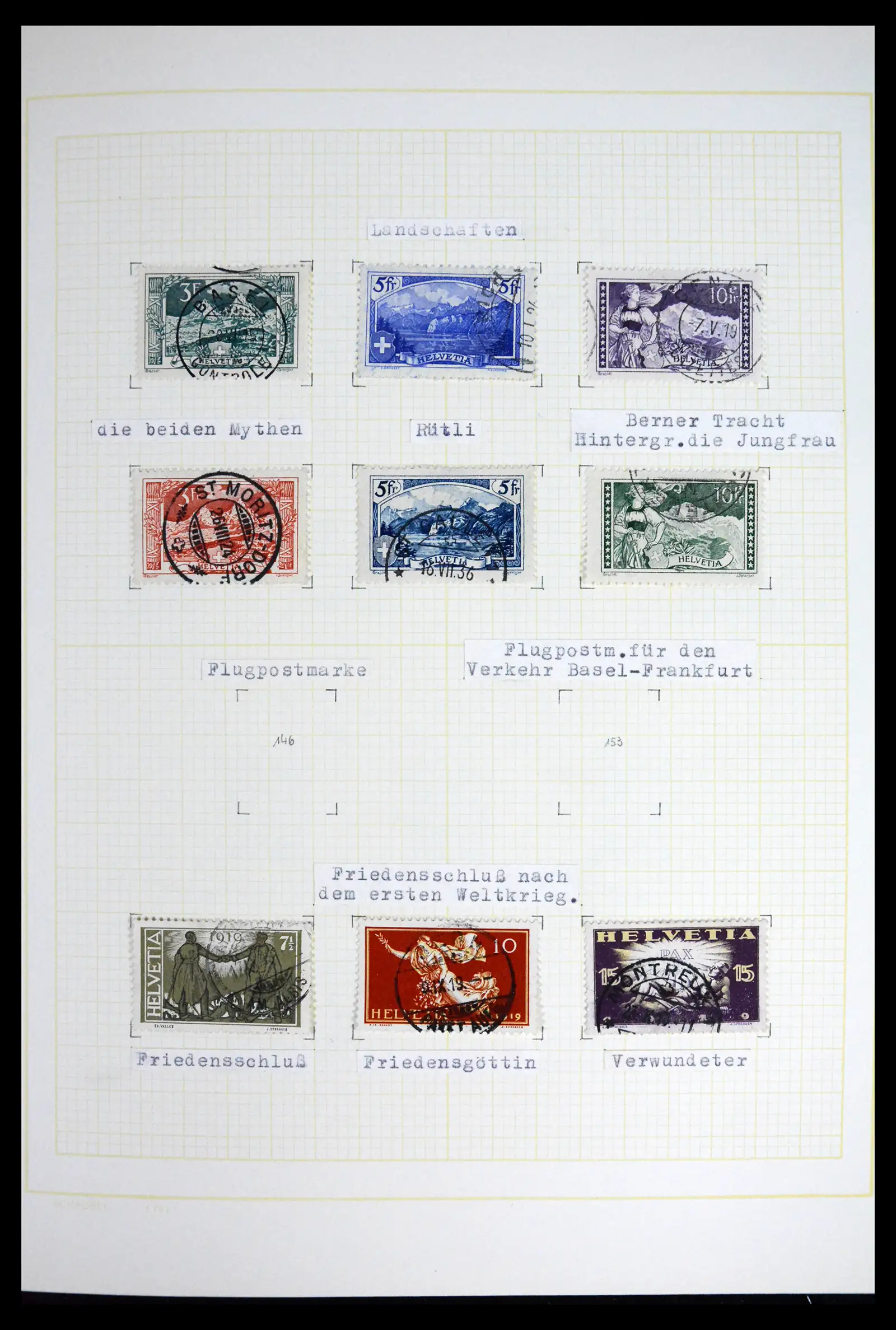 41853 0022 - Stamp collection 41853 Switzerland 1850-1990.