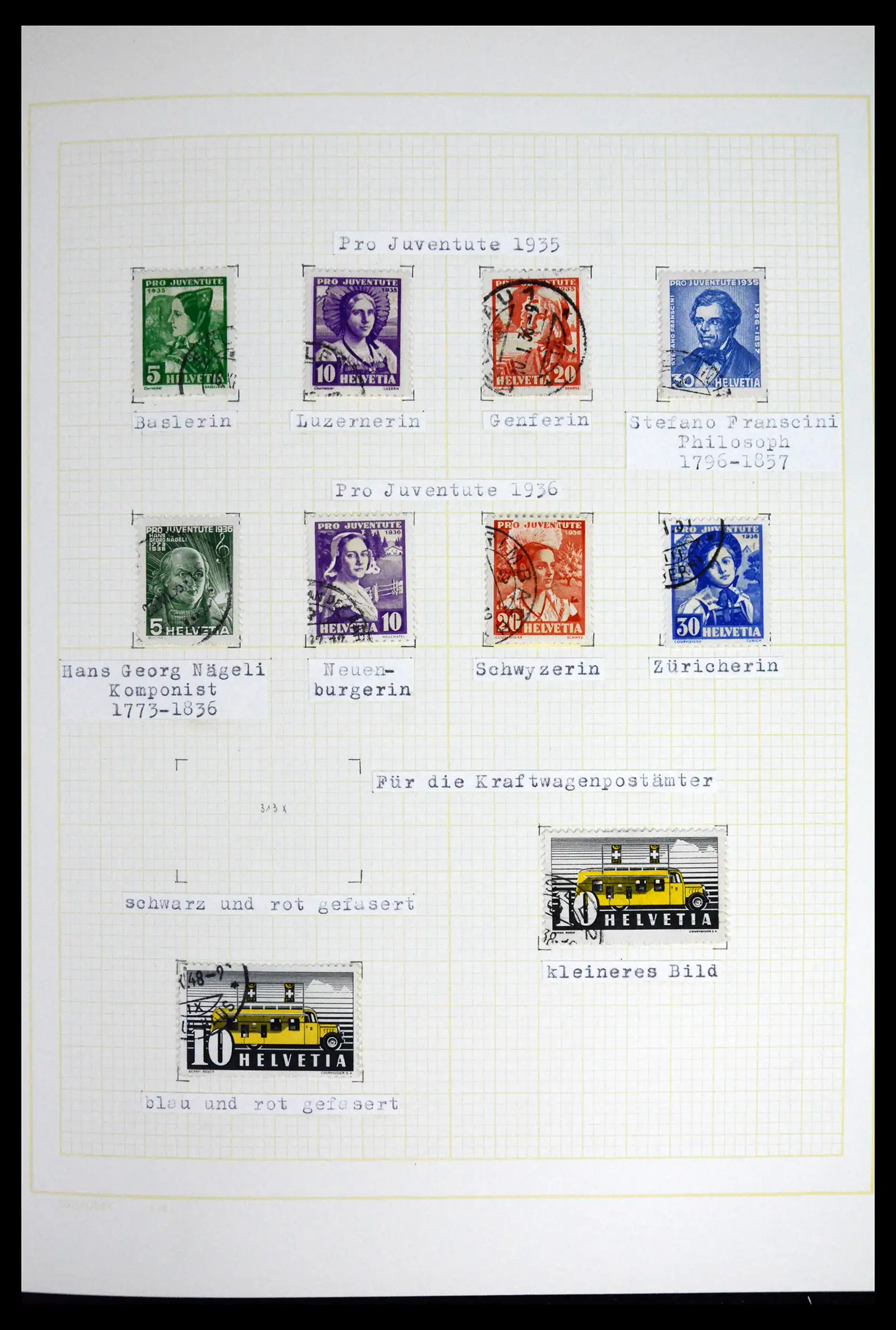 41853 0031 - Stamp collection 41853 Switzerland 1850-1990.