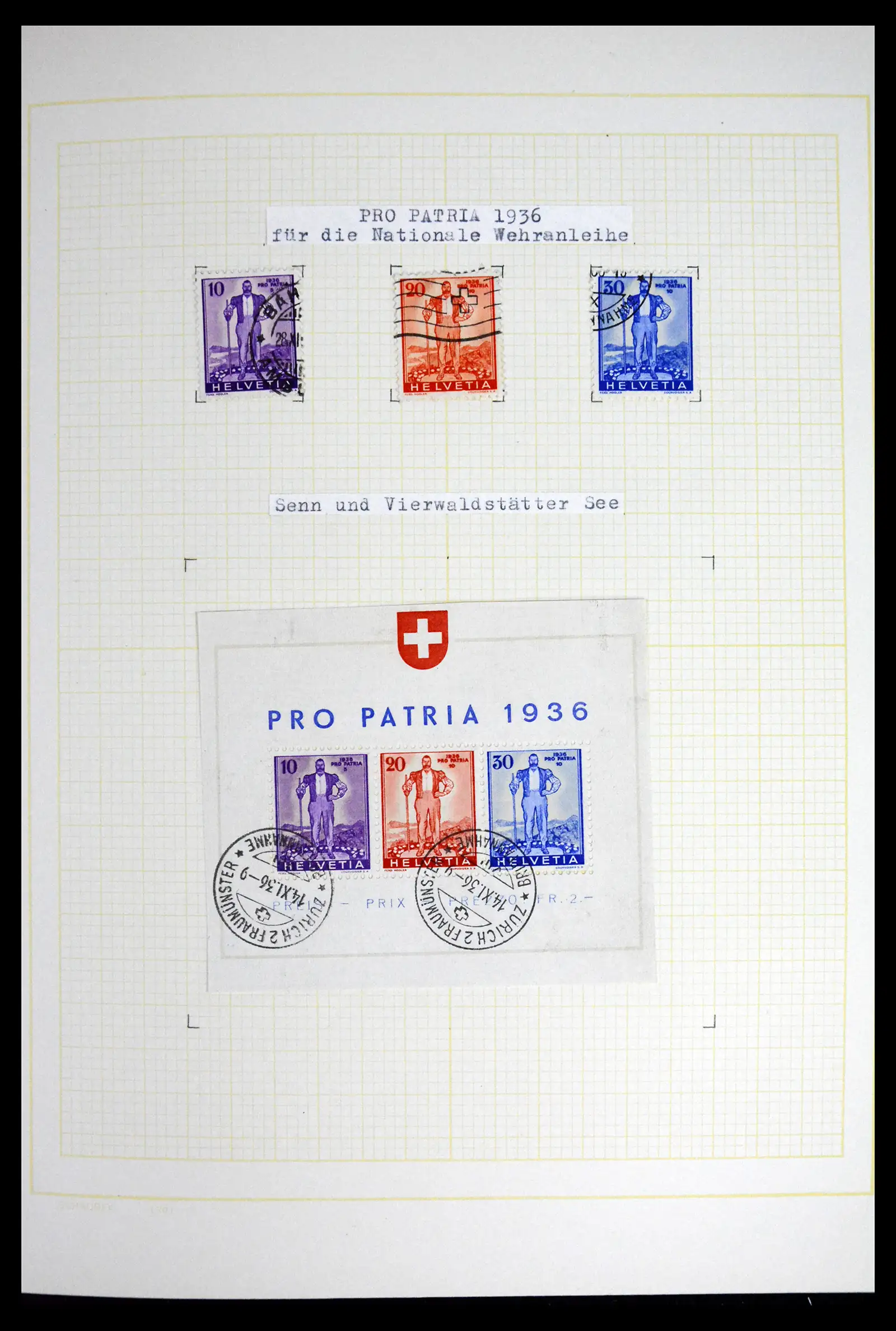41853 0032 - Stamp collection 41853 Switzerland 1850-1990.