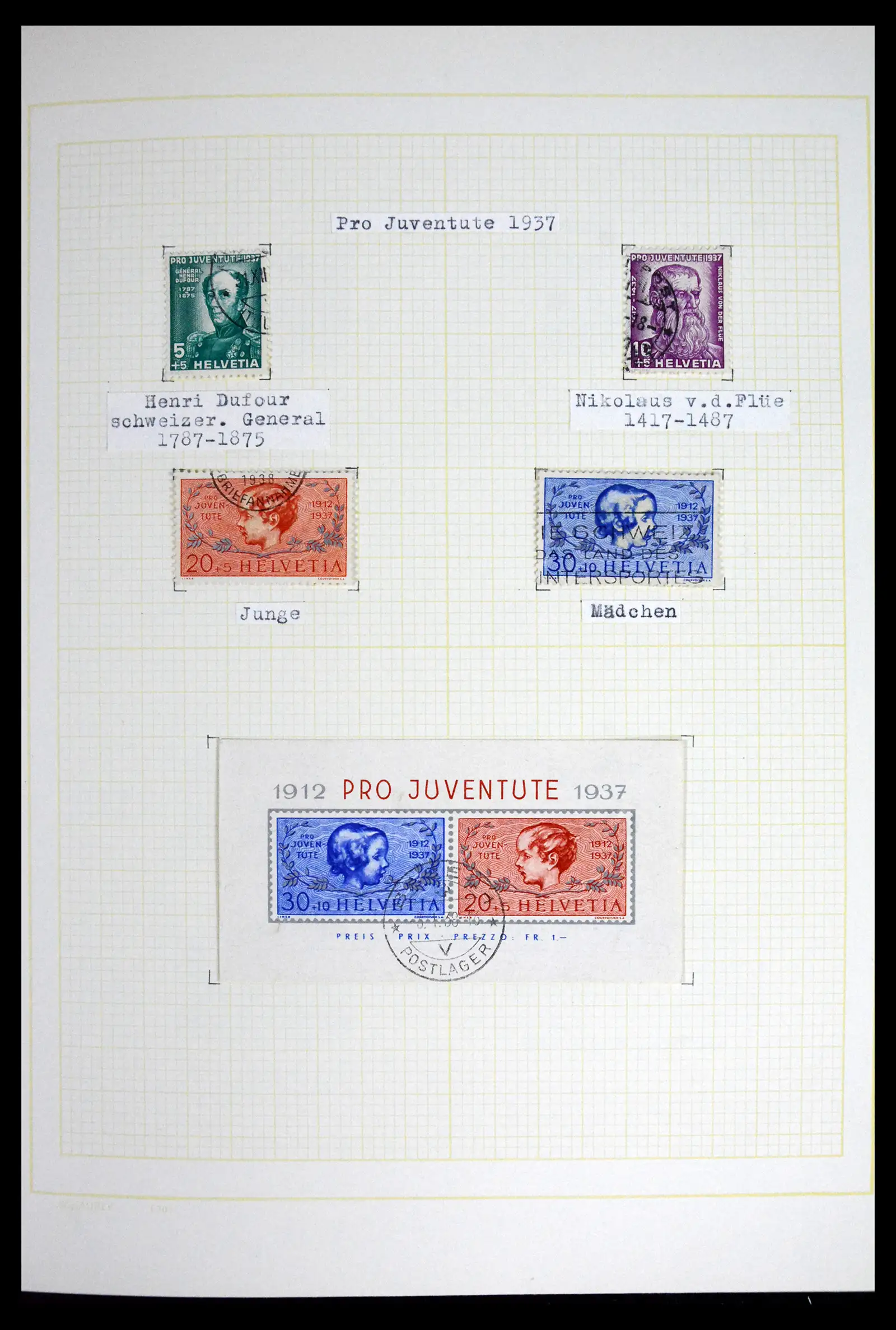 41853 0033 - Stamp collection 41853 Switzerland 1850-1990.