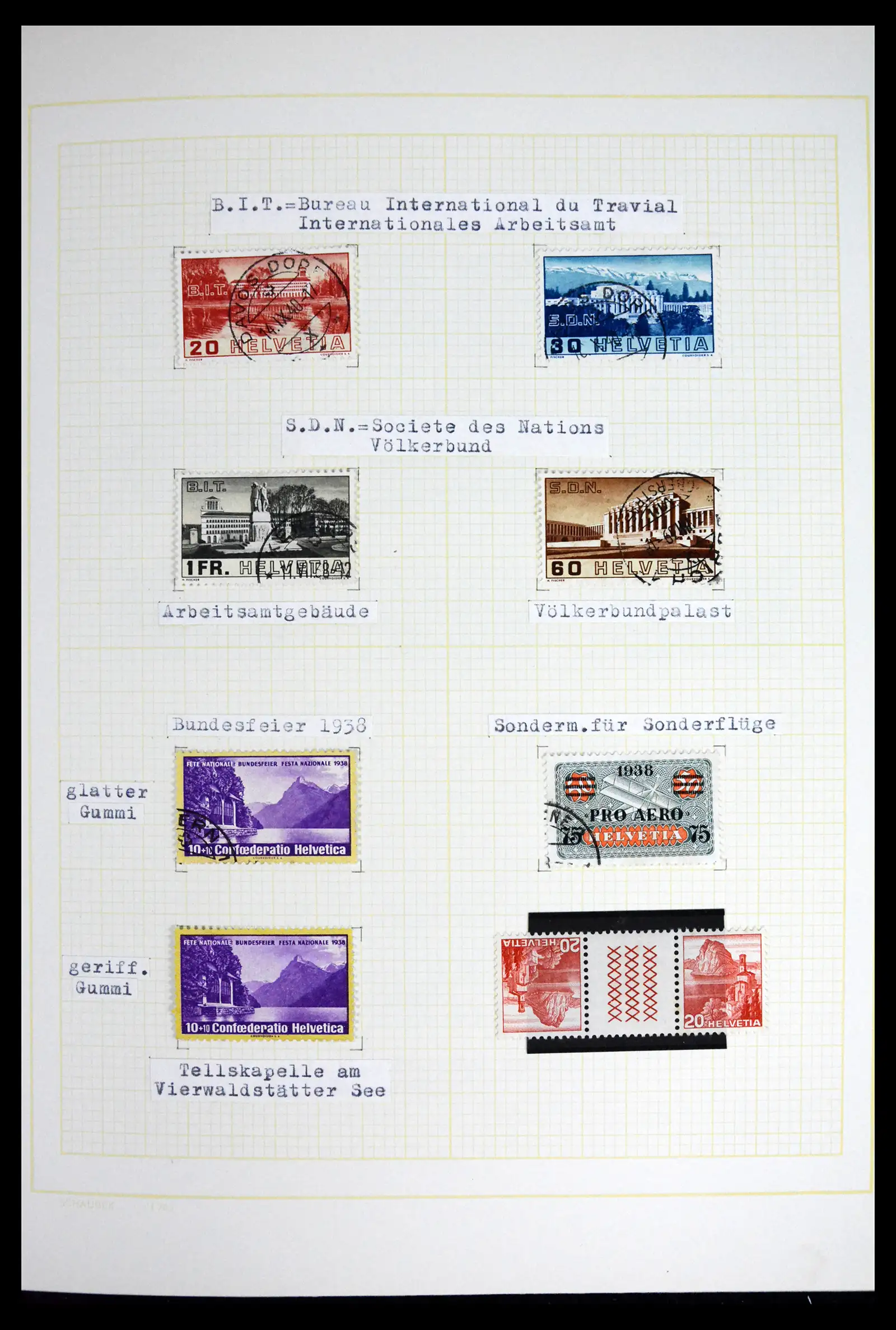 41853 0034 - Stamp collection 41853 Switzerland 1850-1990.