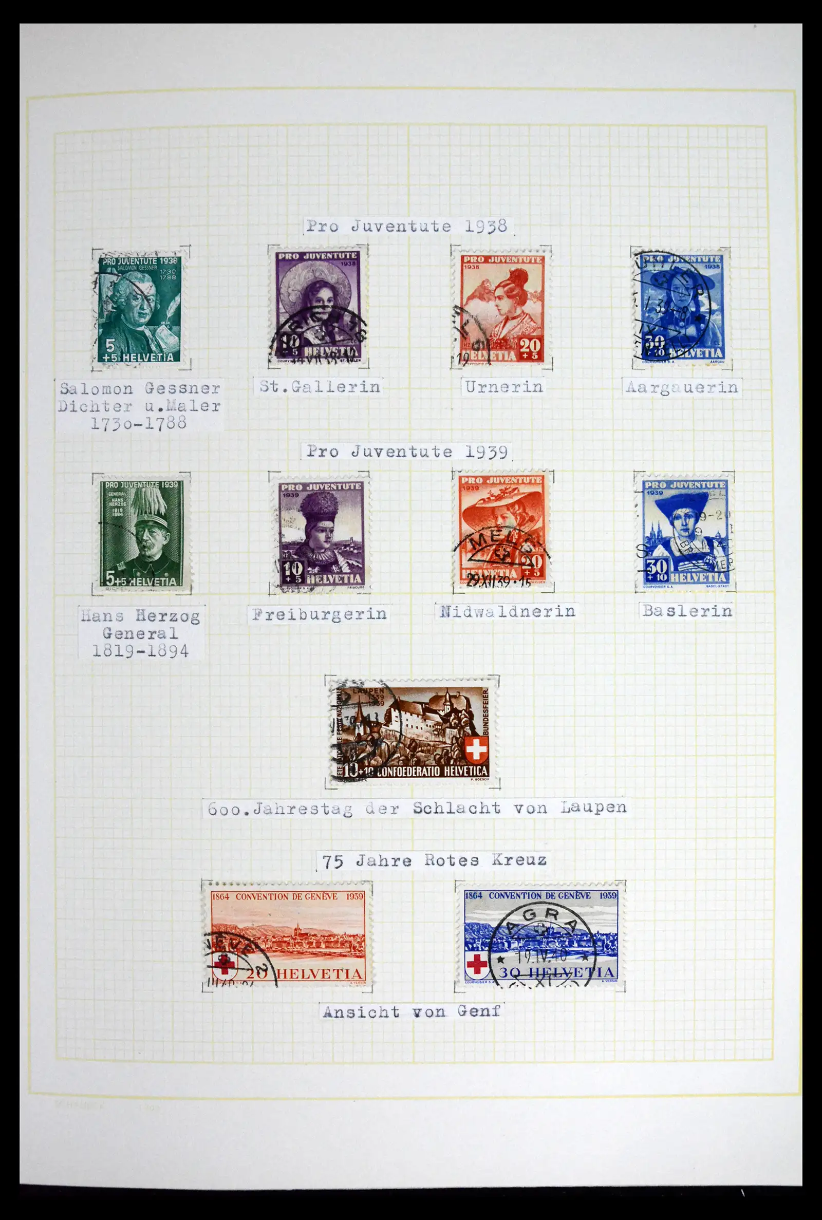 41853 0036 - Stamp collection 41853 Switzerland 1850-1990.