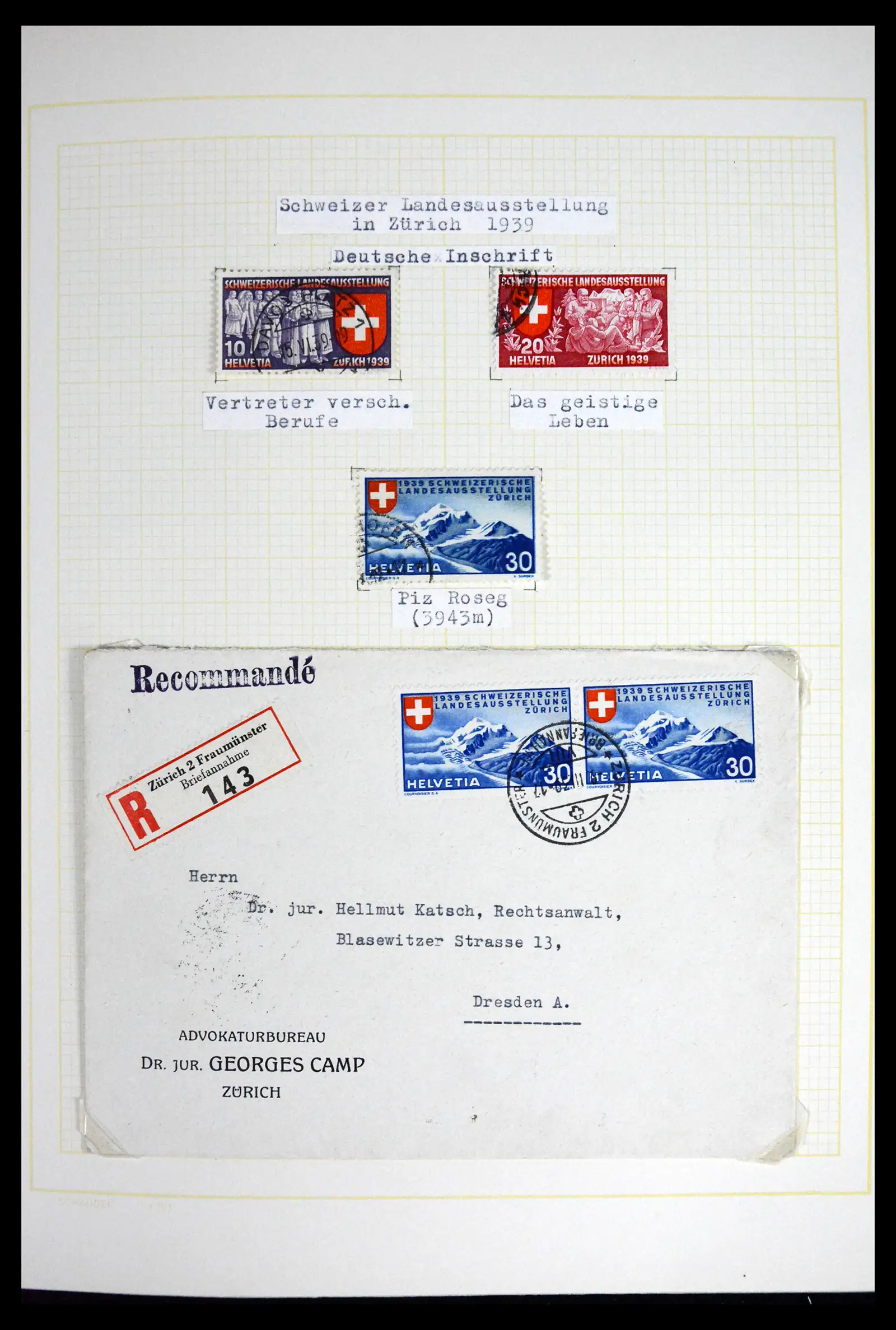 41853 0037 - Stamp collection 41853 Switzerland 1850-1990.