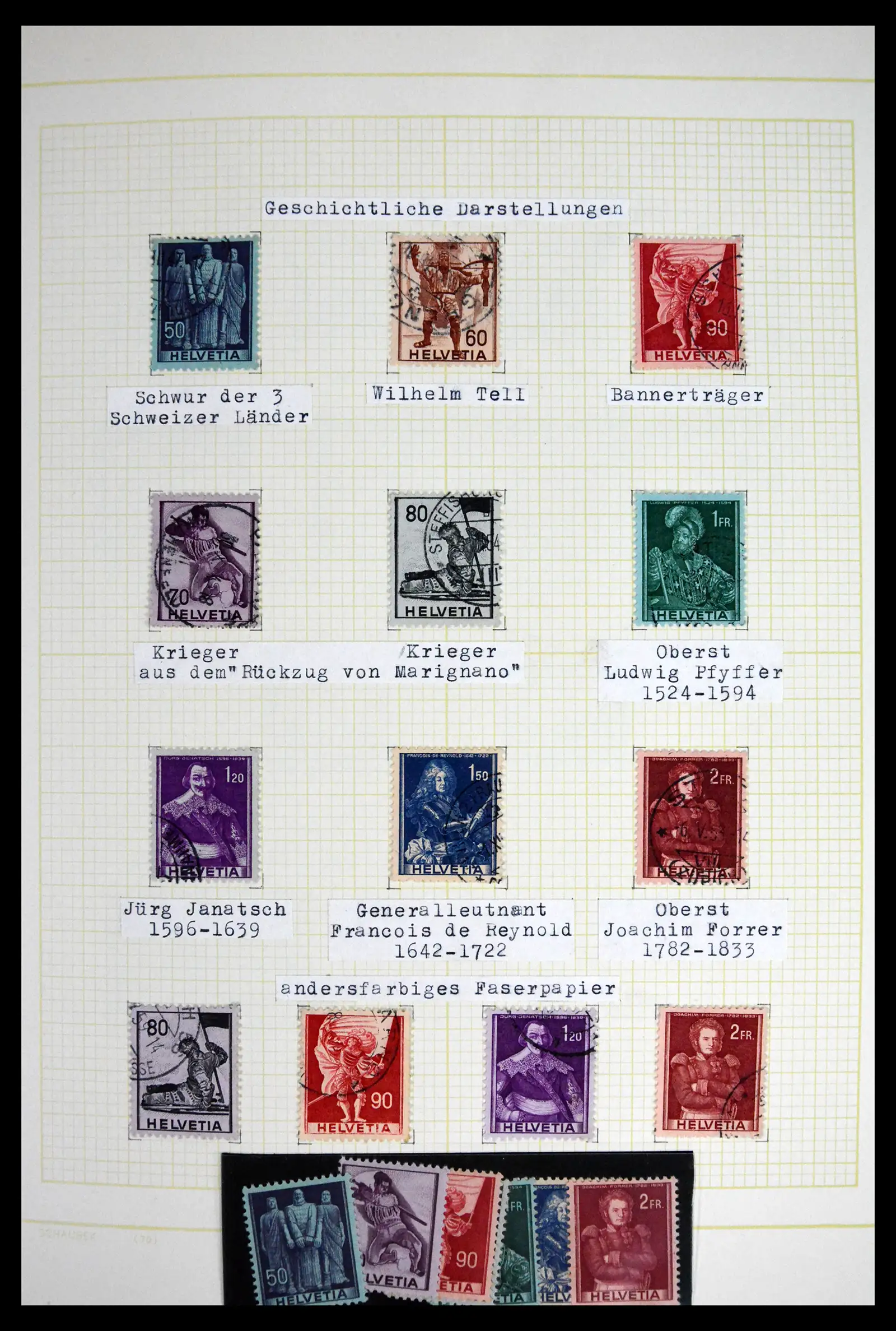 41853 0042 - Stamp collection 41853 Switzerland 1850-1990.