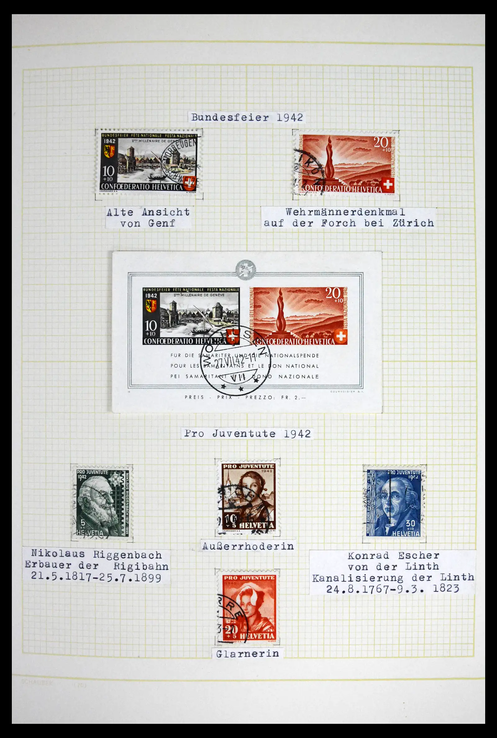 41853 0046 - Stamp collection 41853 Switzerland 1850-1990.