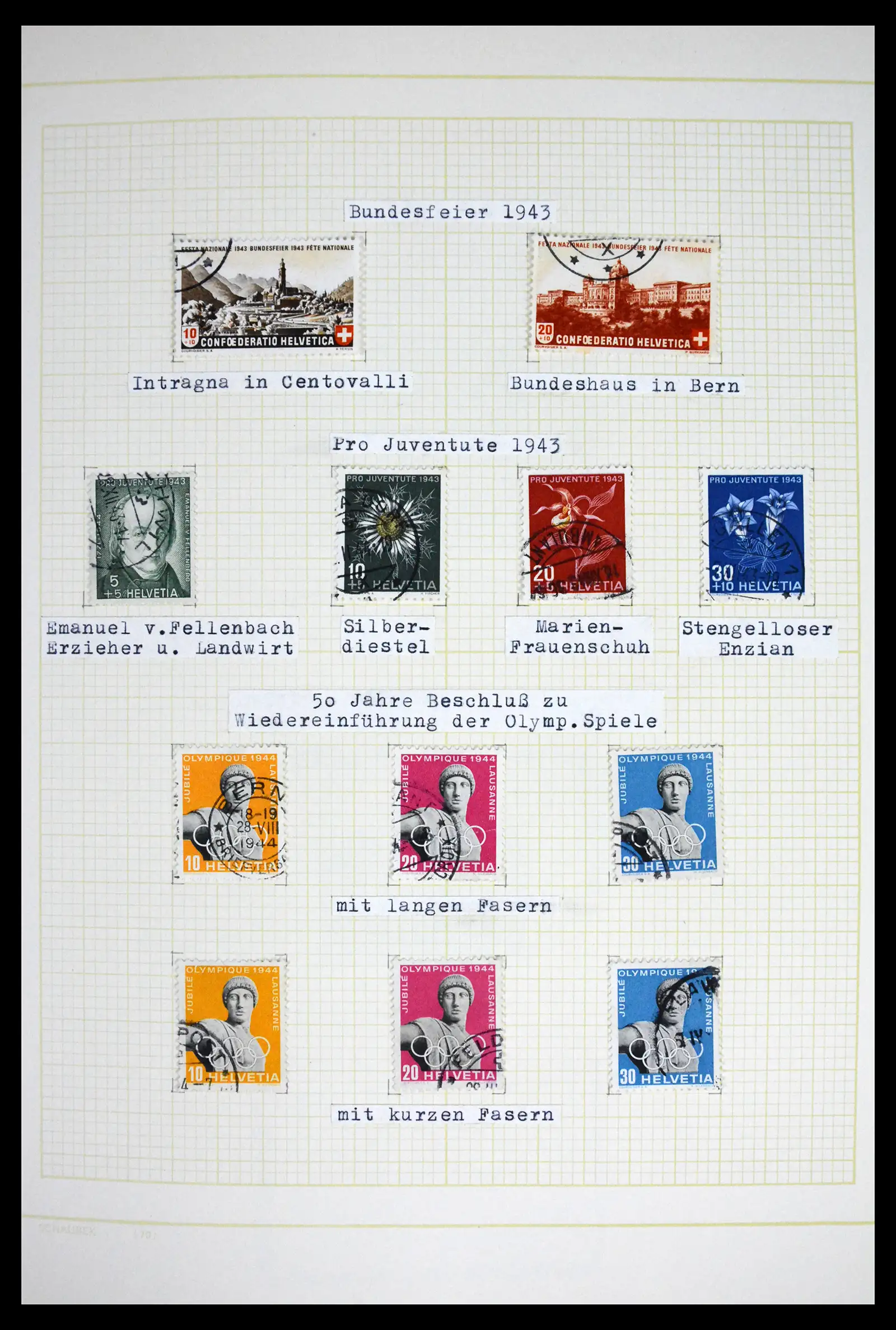 41853 0048 - Stamp collection 41853 Switzerland 1850-1990.