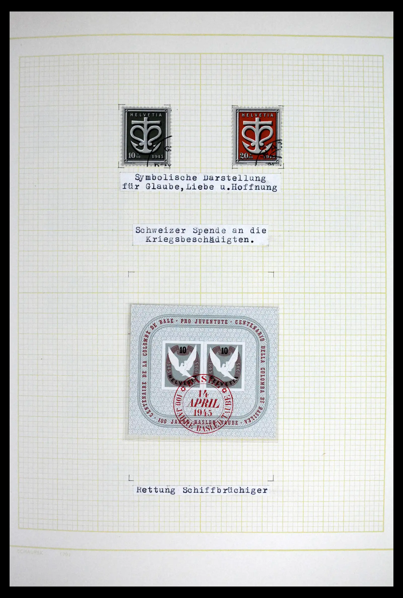 41853 0052 - Stamp collection 41853 Switzerland 1850-1990.