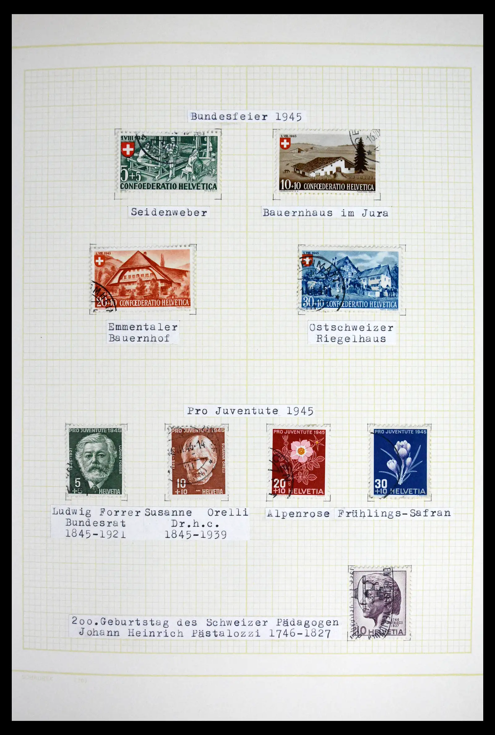 41853 0054 - Stamp collection 41853 Switzerland 1850-1990.