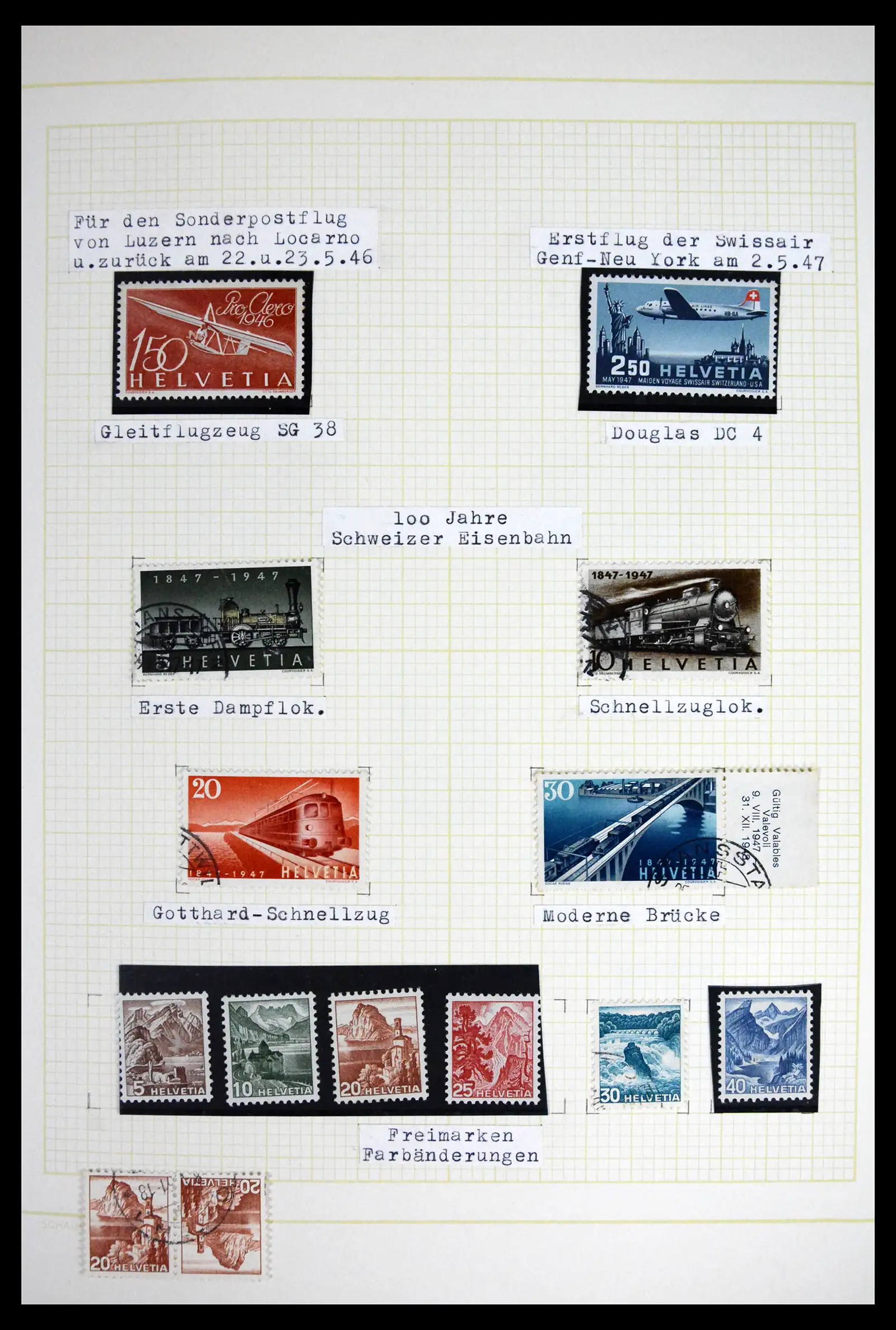 41853 0056 - Stamp collection 41853 Switzerland 1850-1990.