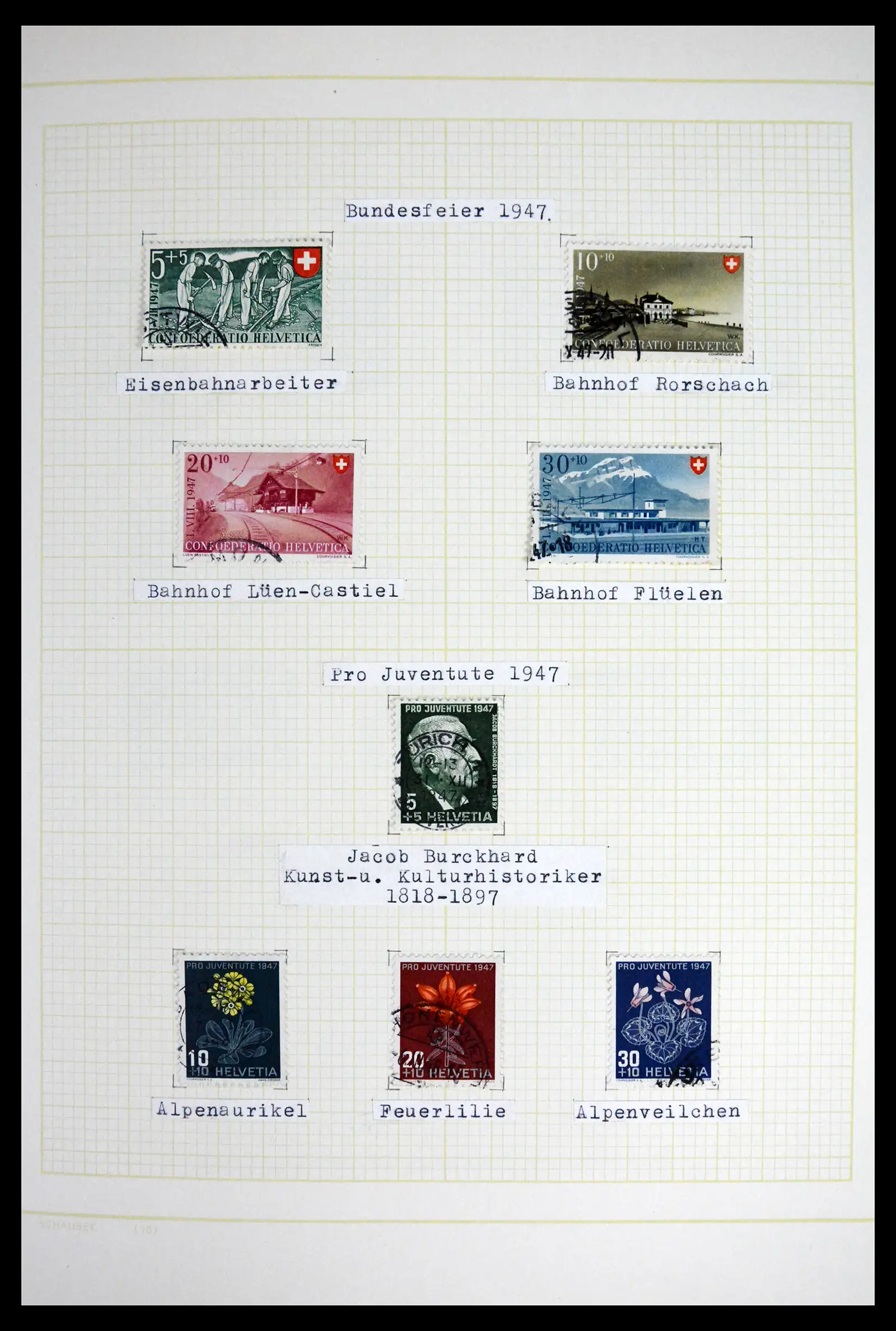 41853 0057 - Stamp collection 41853 Switzerland 1850-1990.