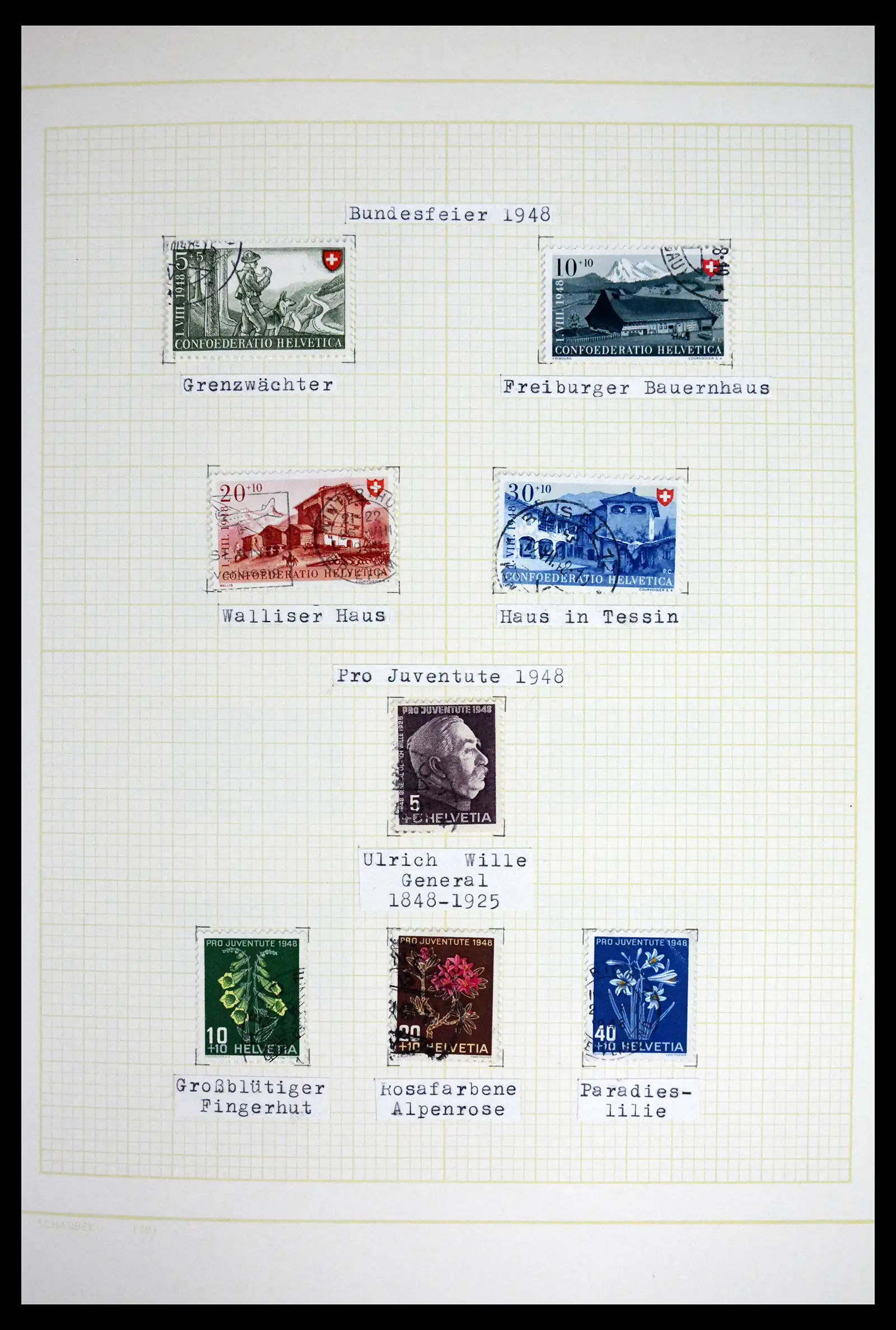 41853 0059 - Stamp collection 41853 Switzerland 1850-1990.