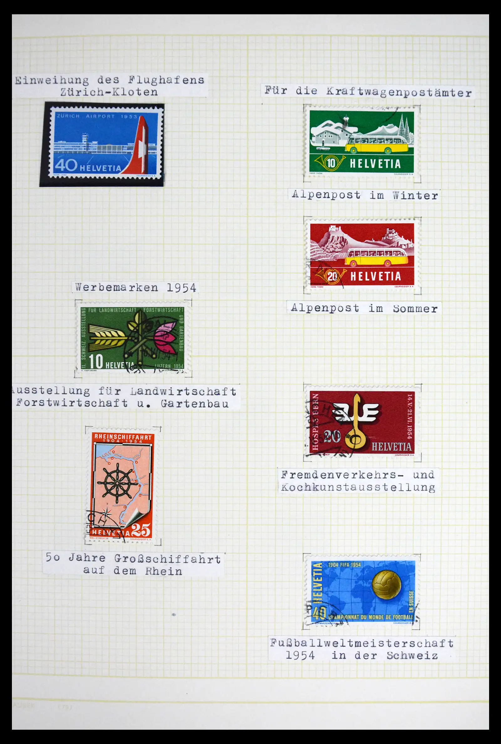 41853 0068 - Stamp collection 41853 Switzerland 1850-1990.