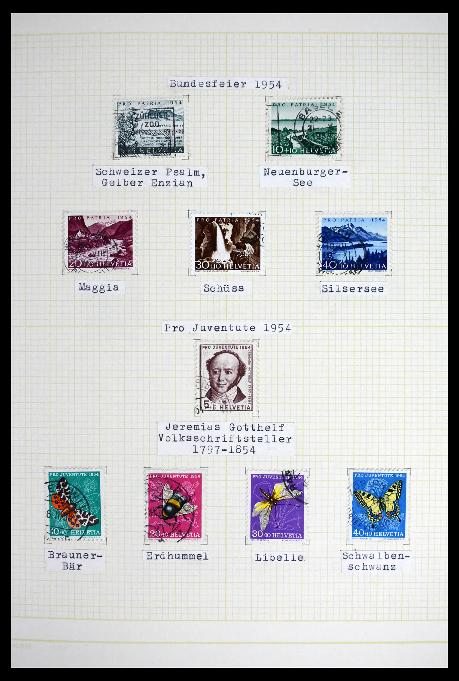 41853 0069 - Stamp collection 41853 Switzerland 1850-1990.