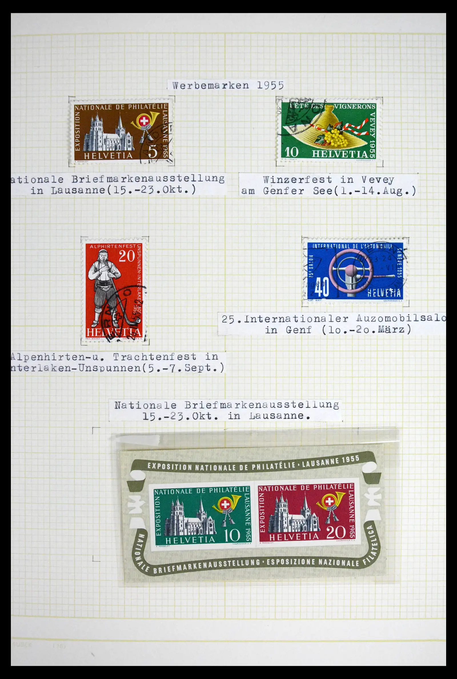 41853 0070 - Stamp collection 41853 Switzerland 1850-1990.