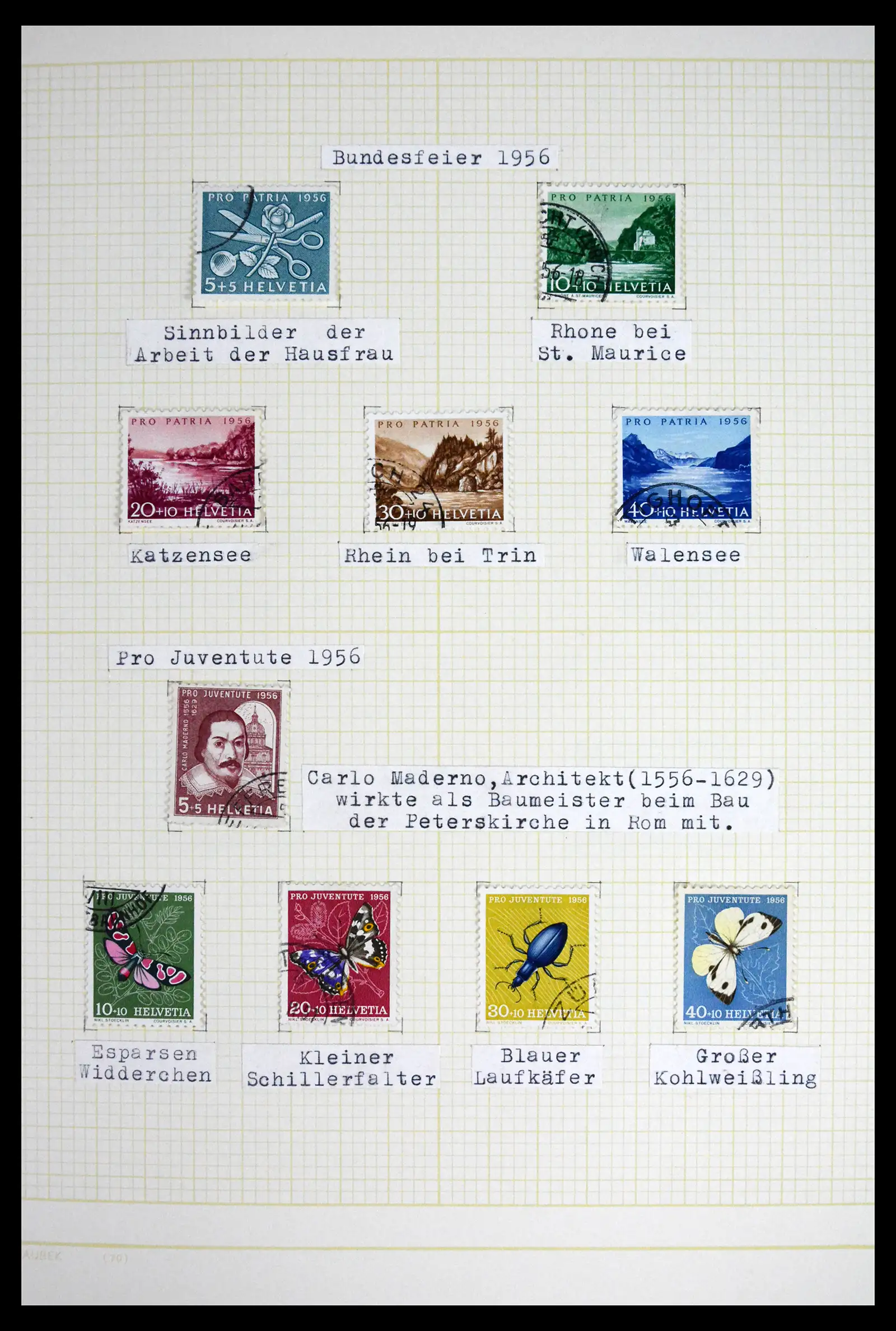 41853 0072 - Stamp collection 41853 Switzerland 1850-1990.