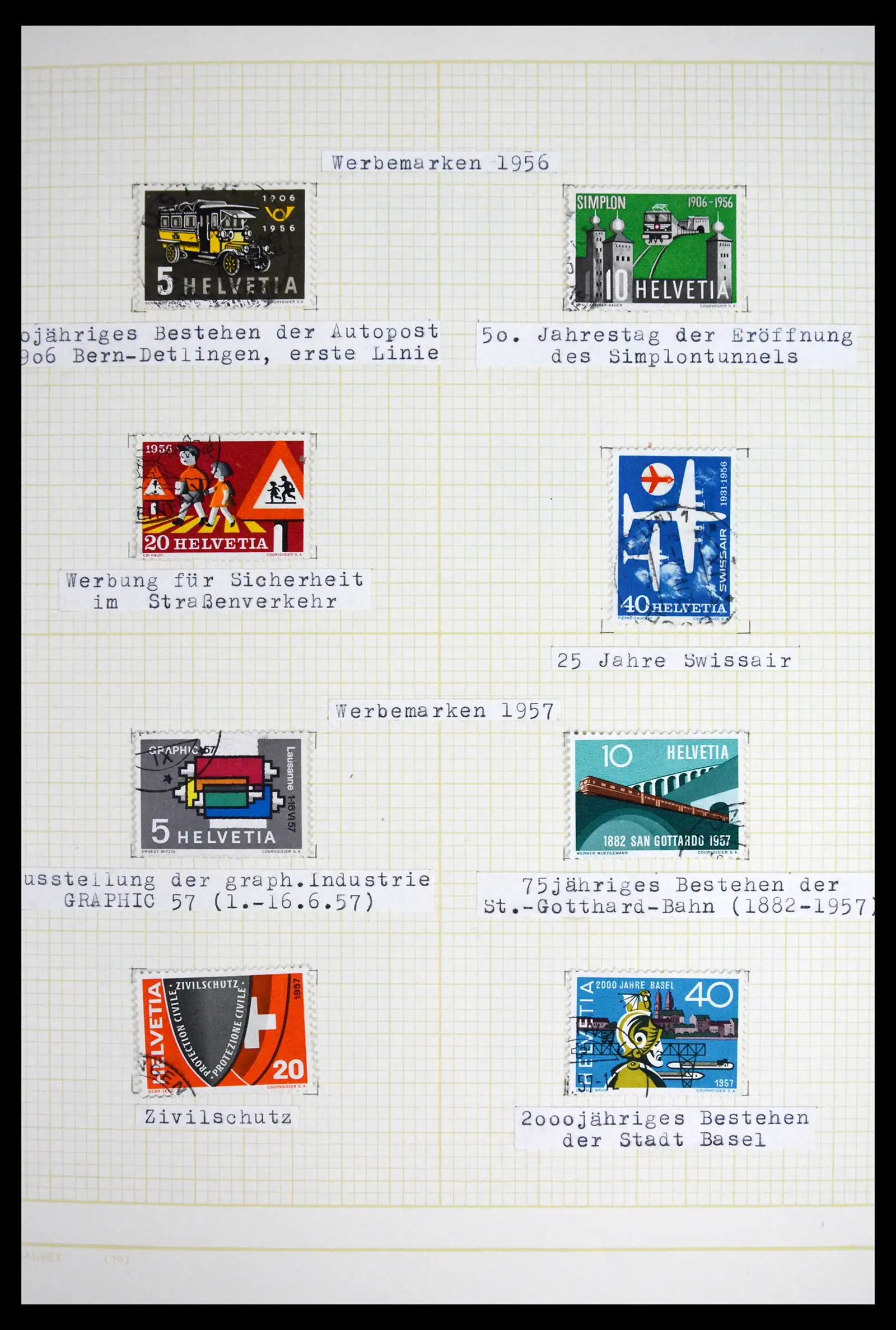 41853 0073 - Stamp collection 41853 Switzerland 1850-1990.