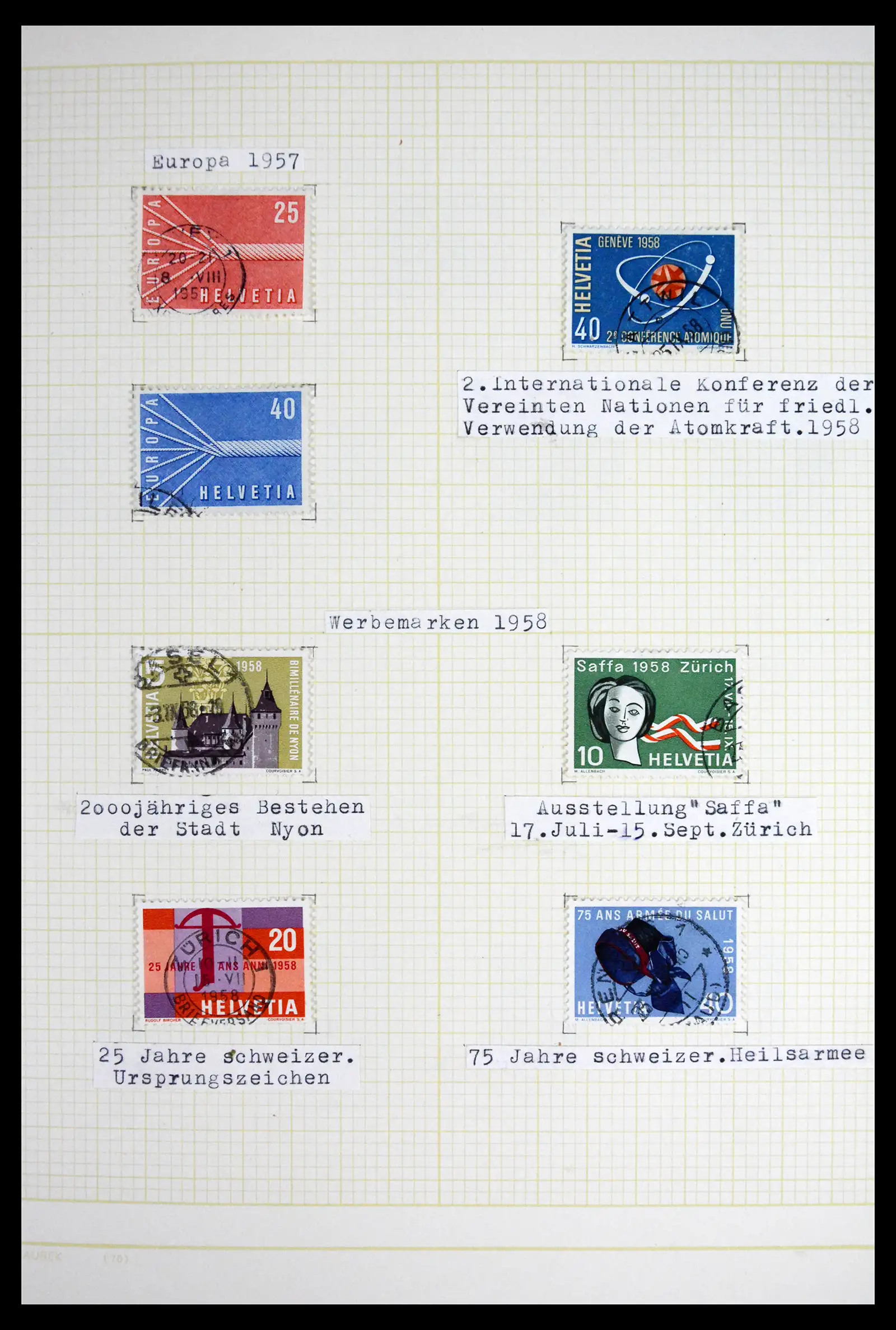 41853 0075 - Stamp collection 41853 Switzerland 1850-1990.