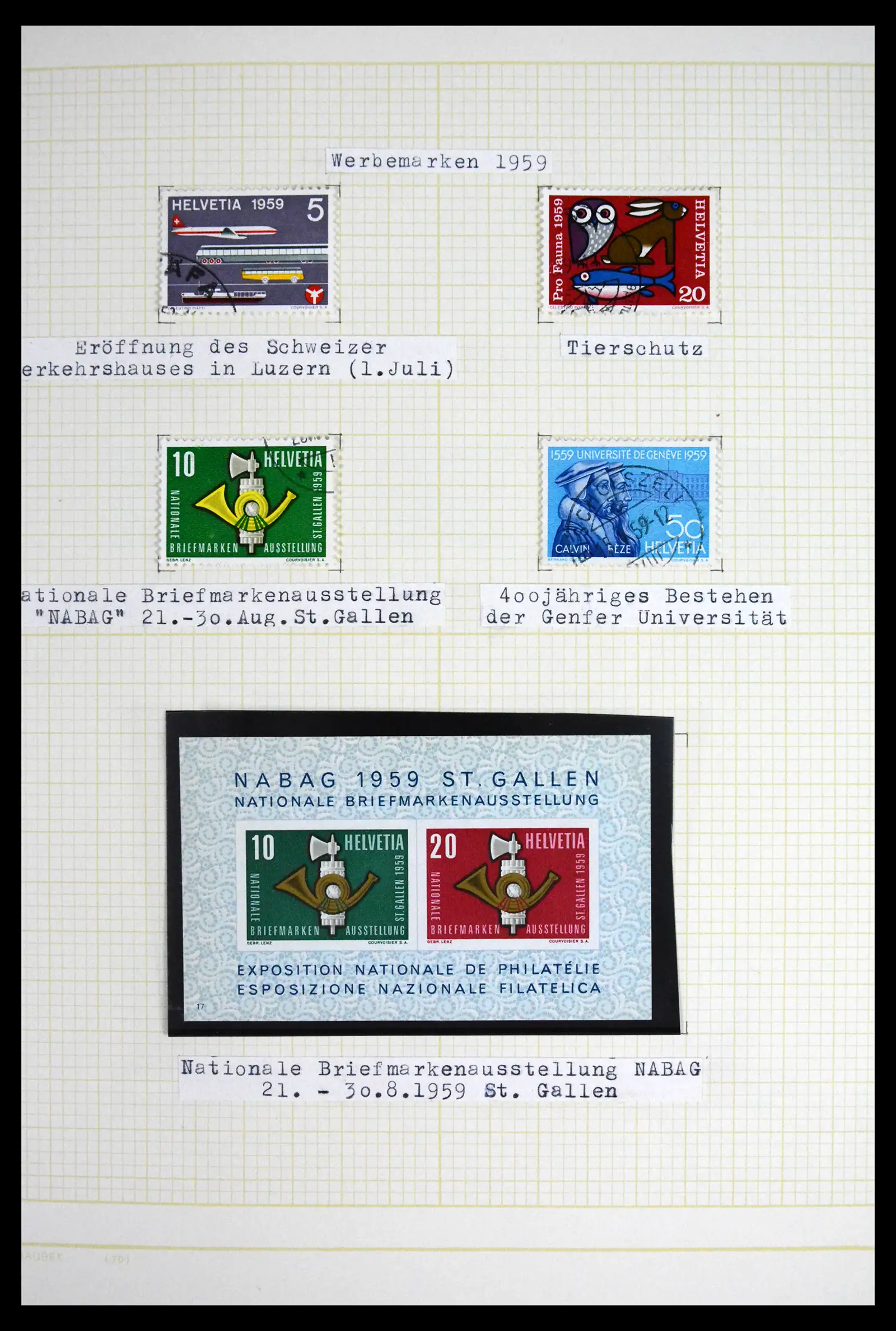 41853 0077 - Stamp collection 41853 Switzerland 1850-1990.