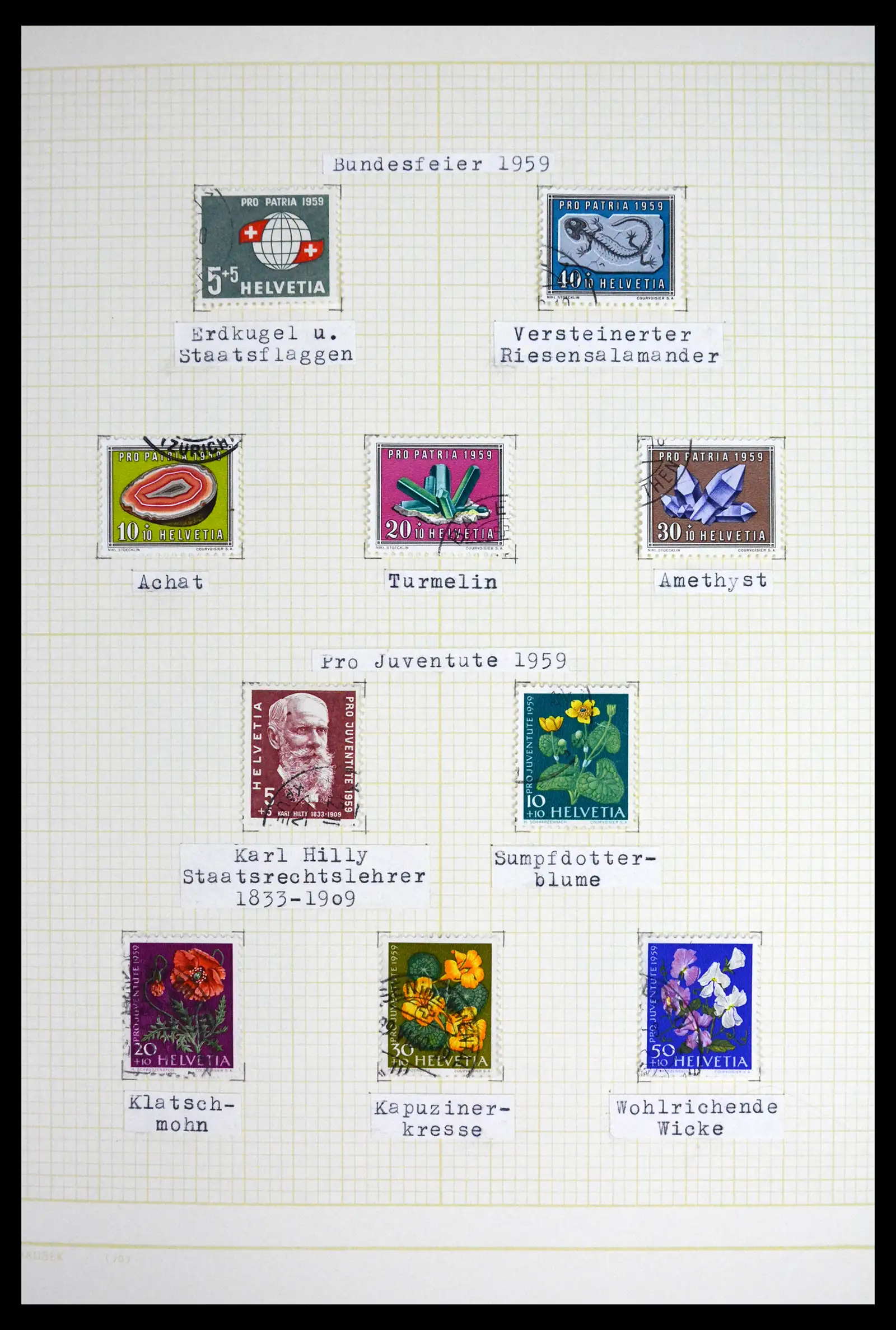 41853 0078 - Stamp collection 41853 Switzerland 1850-1990.