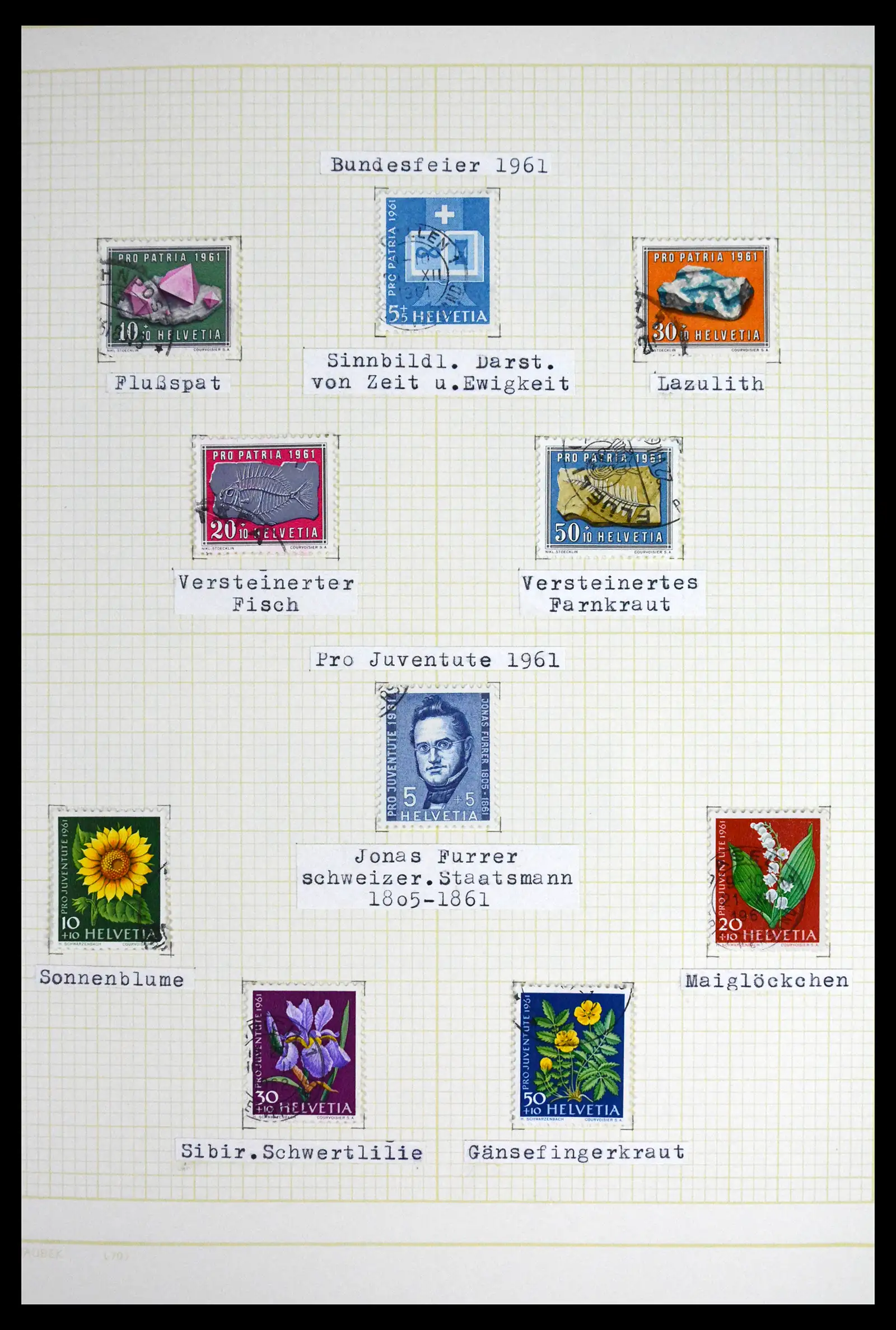 41853 0085 - Stamp collection 41853 Switzerland 1850-1990.