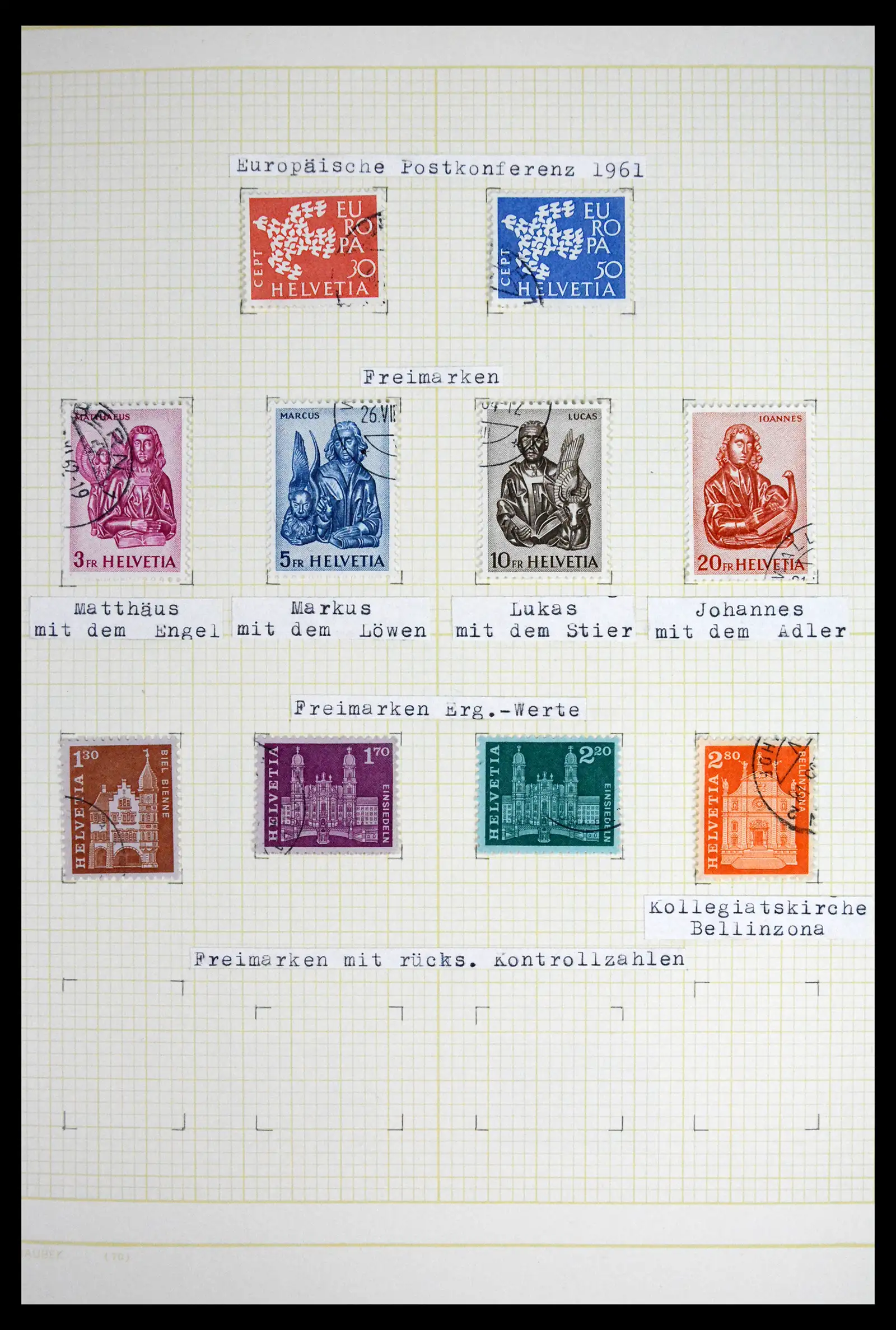 41853 0086 - Stamp collection 41853 Switzerland 1850-1990.