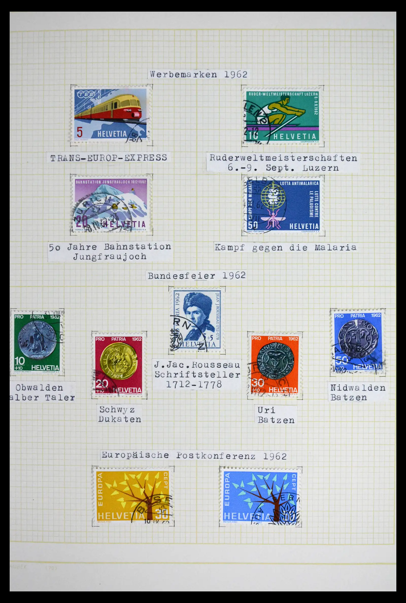 41853 0087 - Stamp collection 41853 Switzerland 1850-1990.