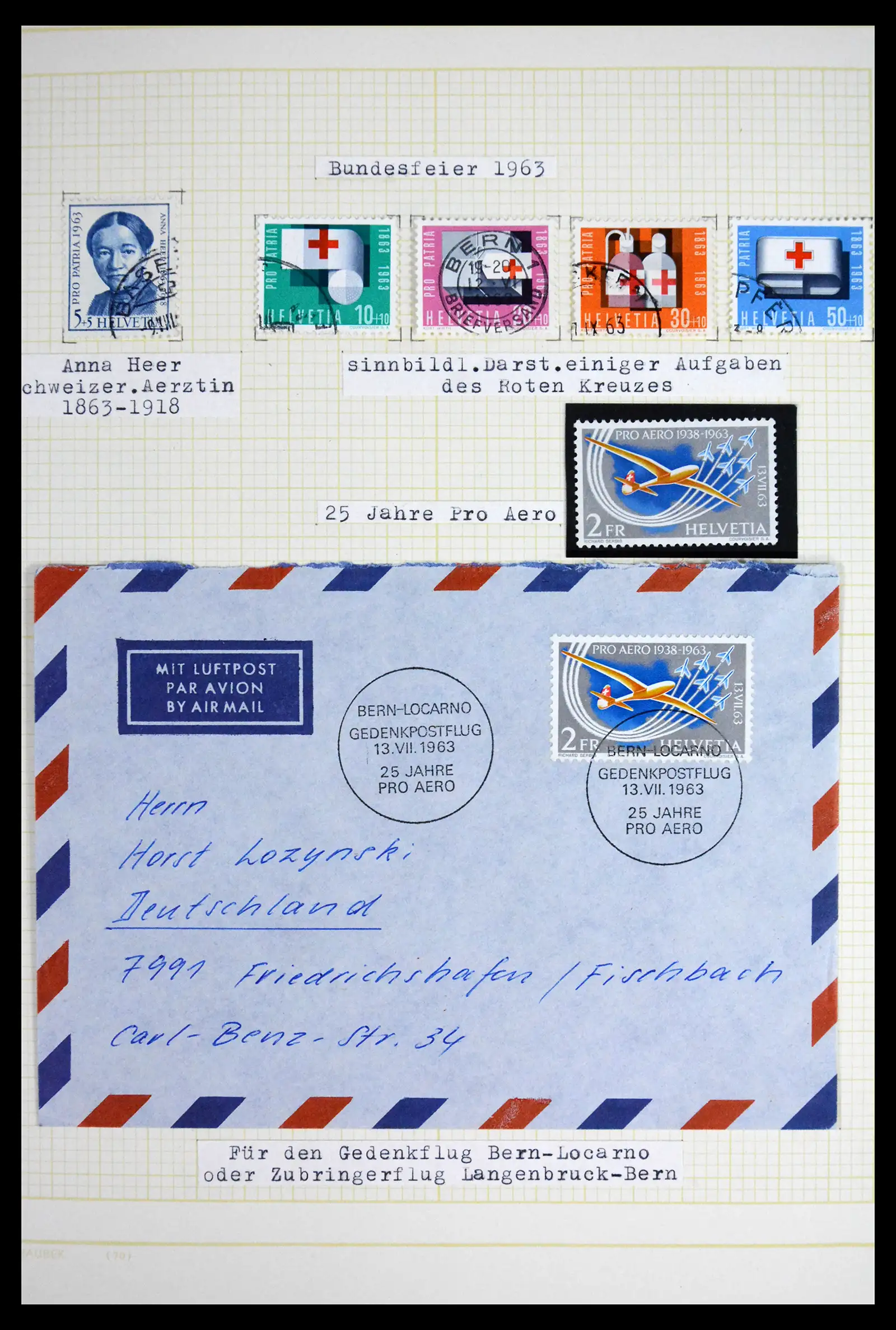 41853 0090 - Stamp collection 41853 Switzerland 1850-1990.