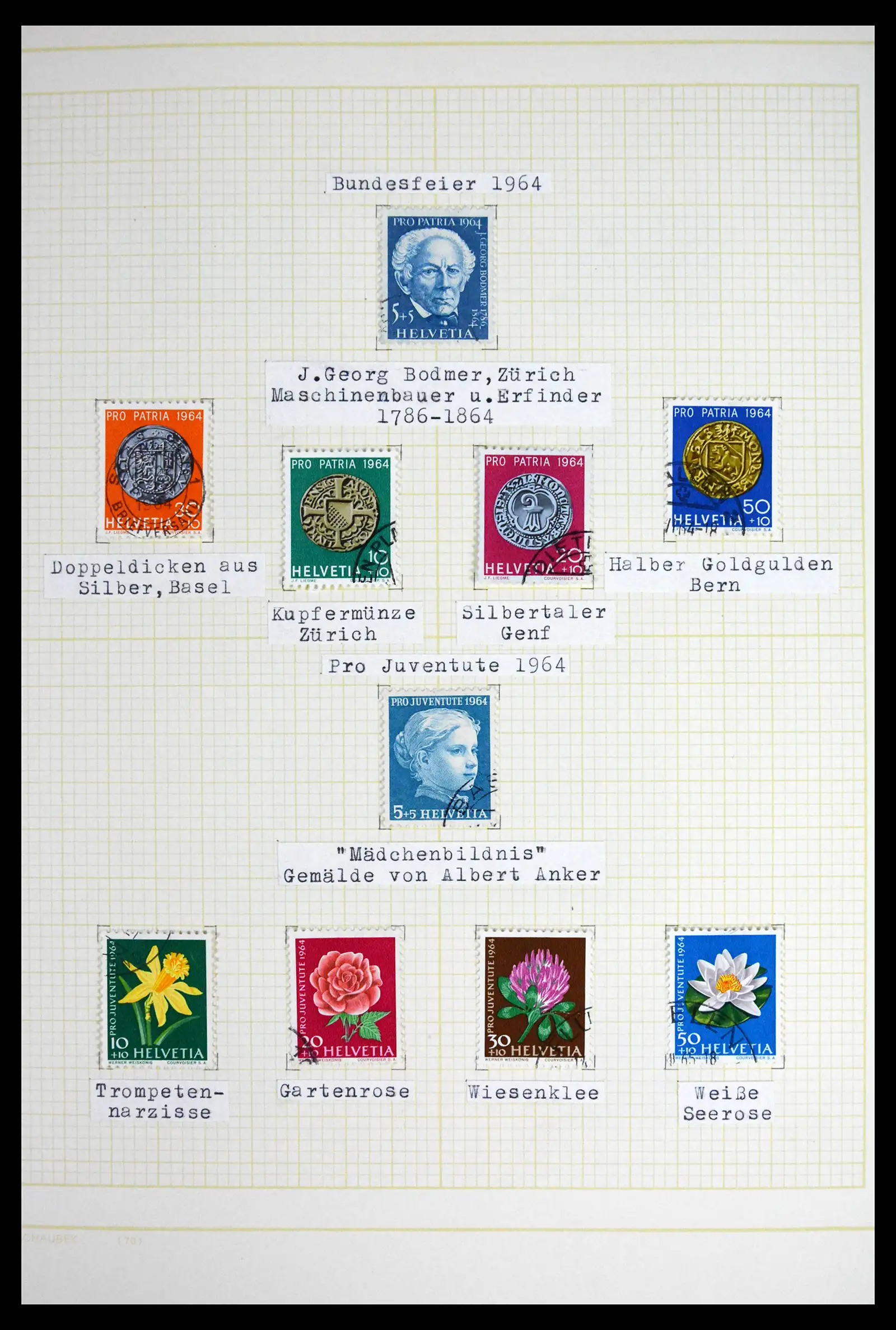 41853 0093 - Stamp collection 41853 Switzerland 1850-1990.