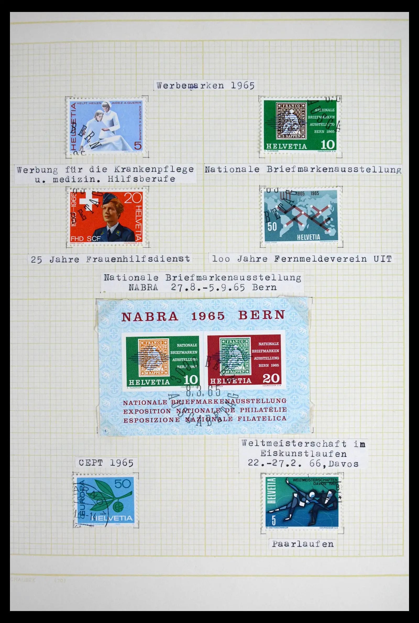 41853 0094 - Stamp collection 41853 Switzerland 1850-1990.